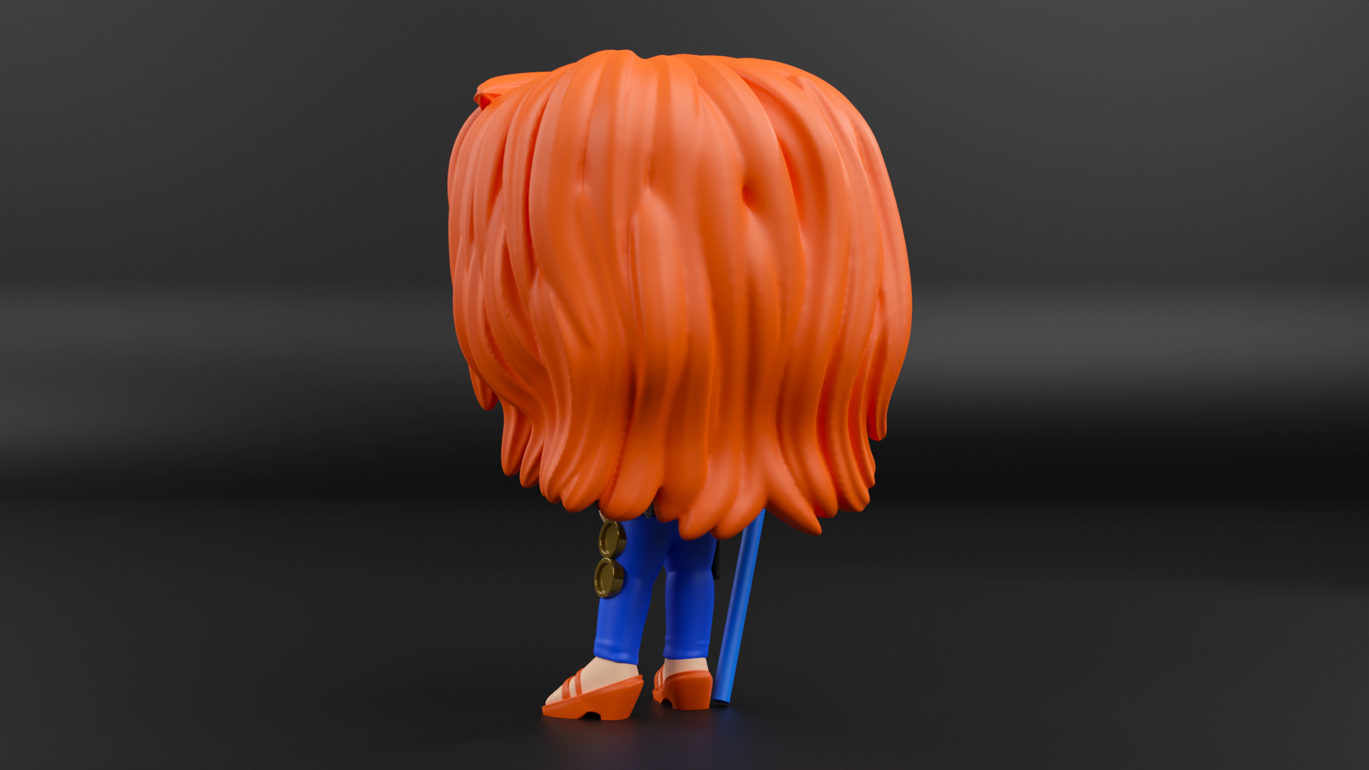 Nami funko pop from the anime one piece 3D print model_10