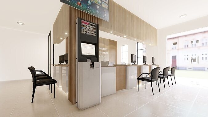 HOSPITAL RECEPTION 3D model
