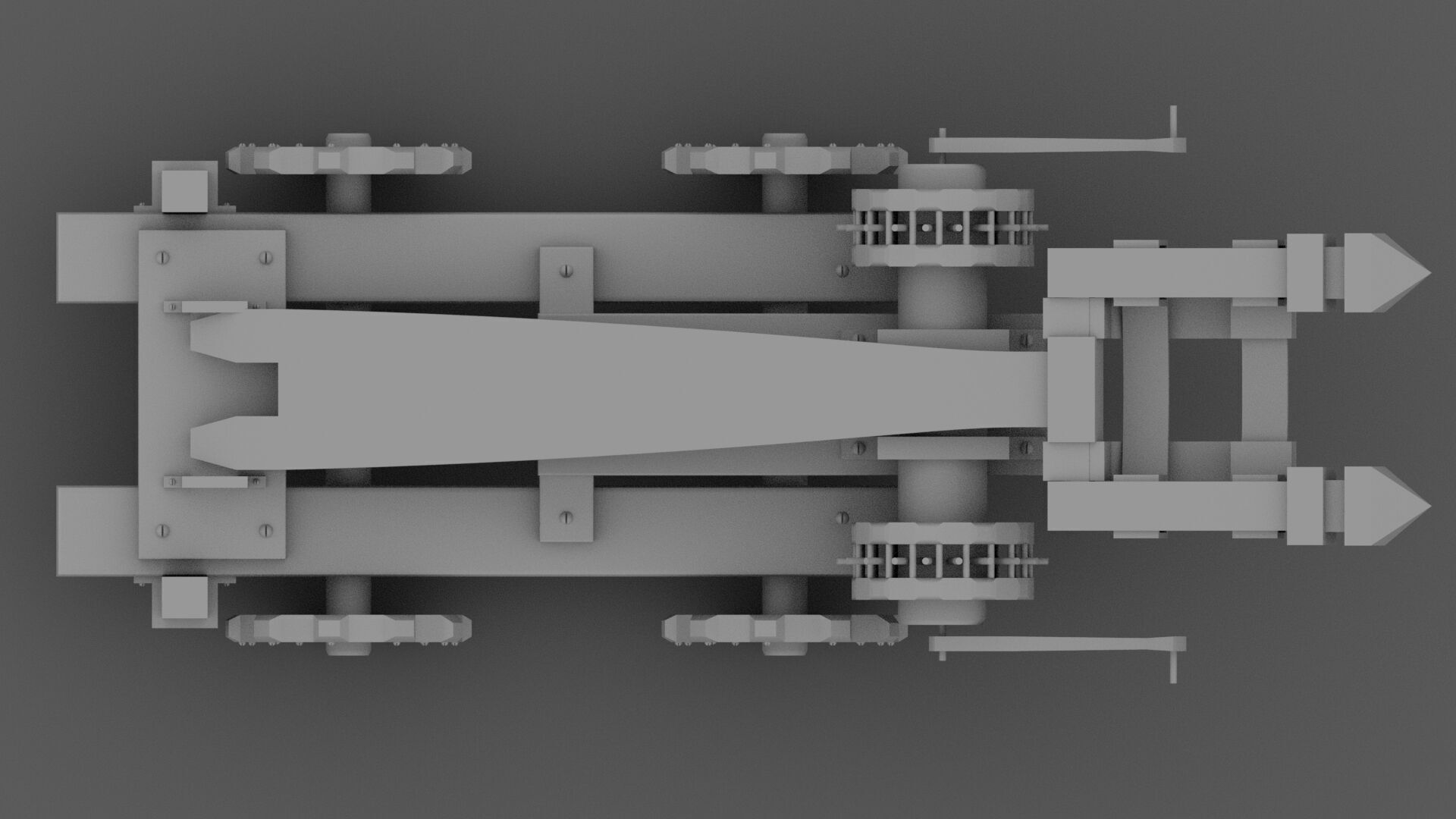 Low poly catapult 3D model_3