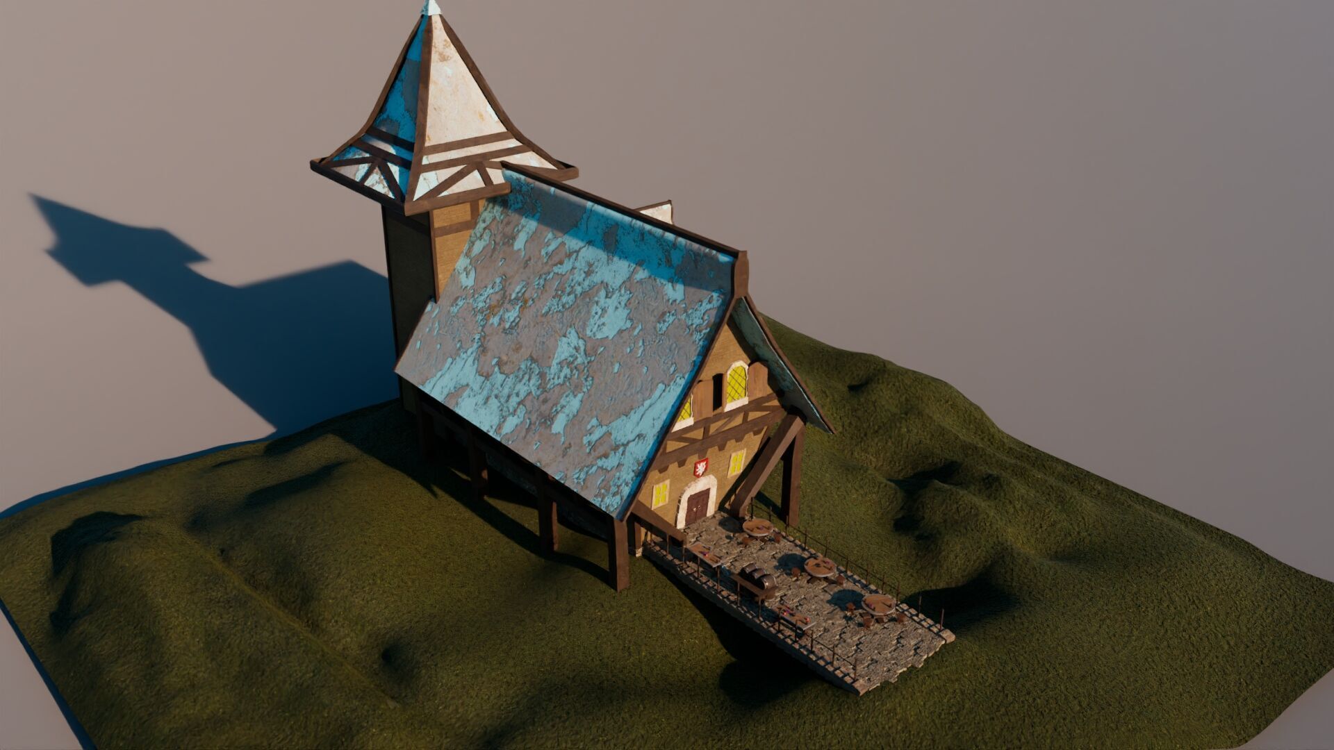 Tavern Cafe 3D model_4