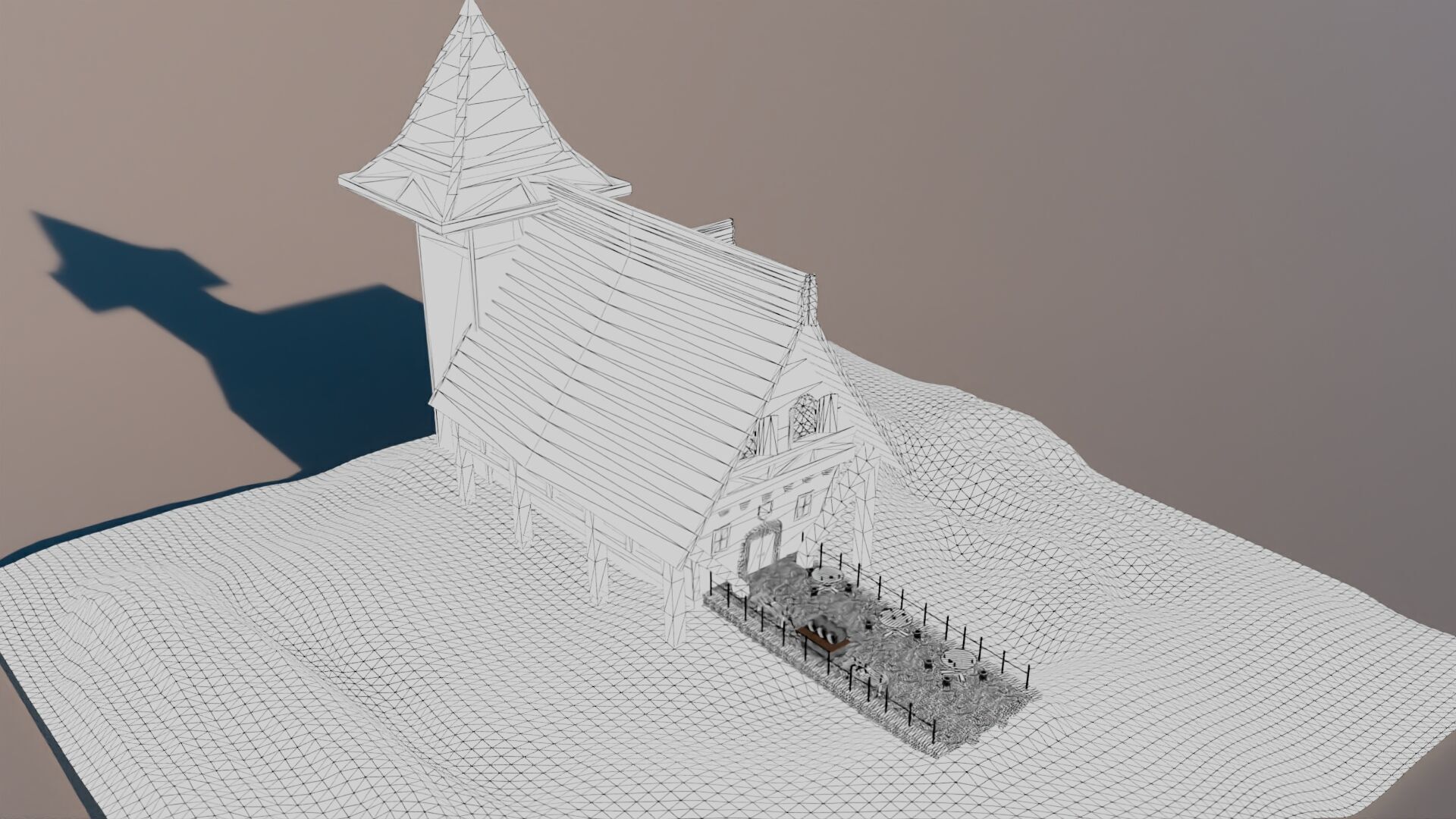 Tavern Cafe 3D model_7