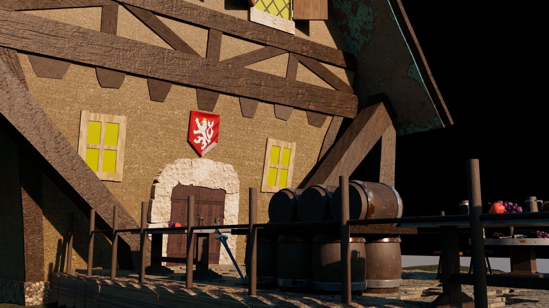 Tavern Cafe 3D model_3