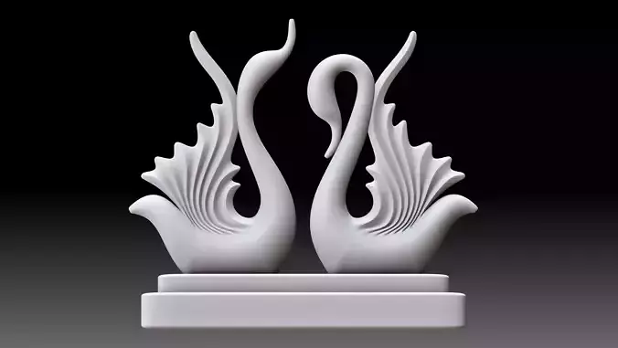 swan 3d printable model