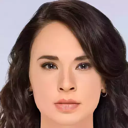 Adriana Louvier Head - No Hair - Low poly head for game Low-poly 3D model