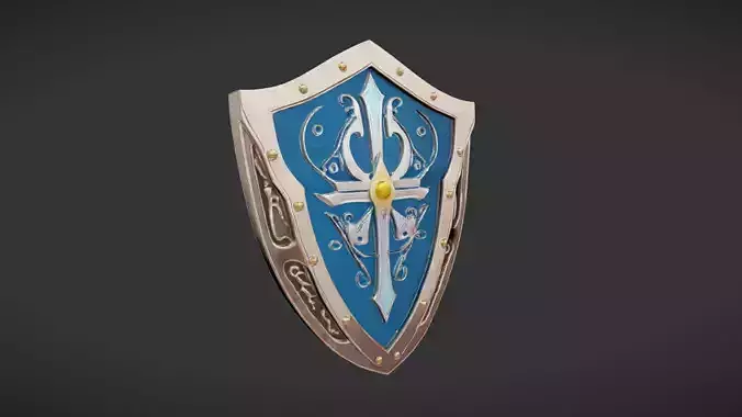 ornate medieval shield 