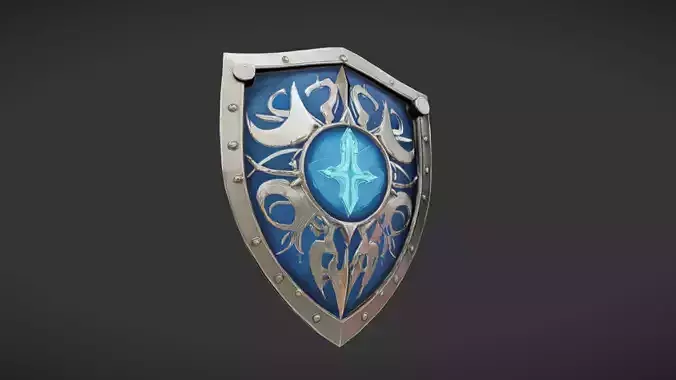 ornate medieval shield