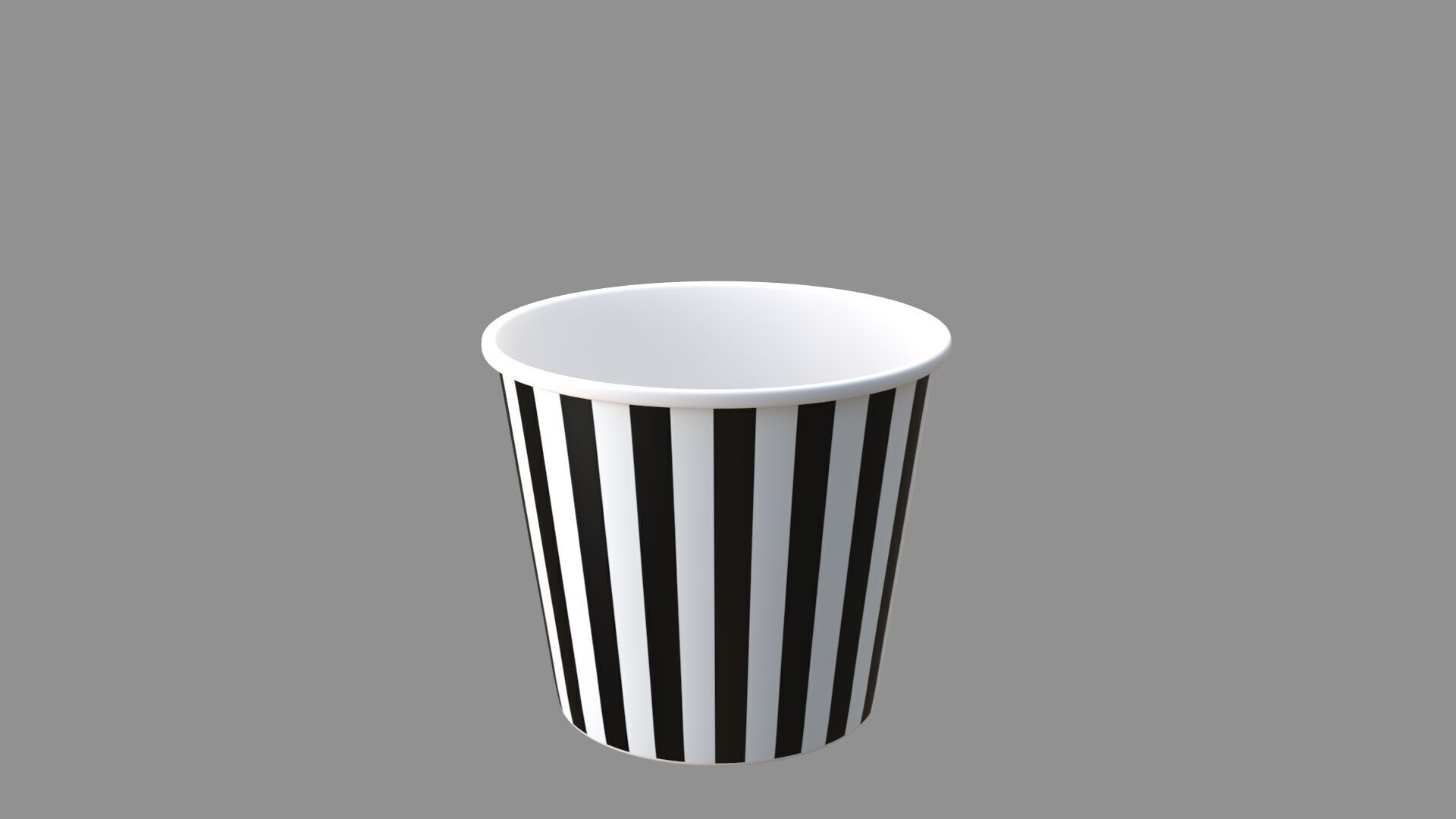popcorn tub collection of 11 3D model_2