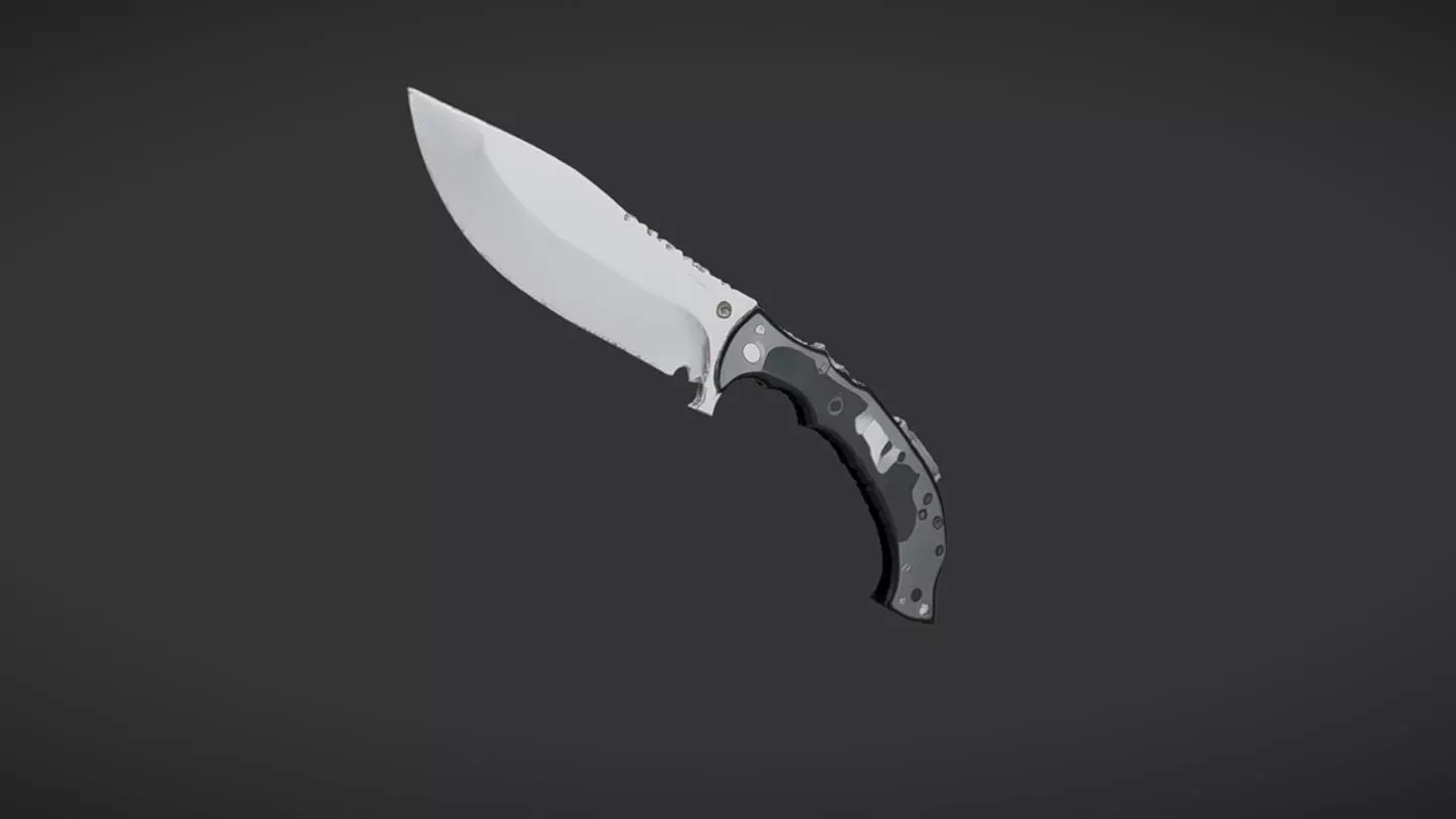 folding pocket knife 3D model_0