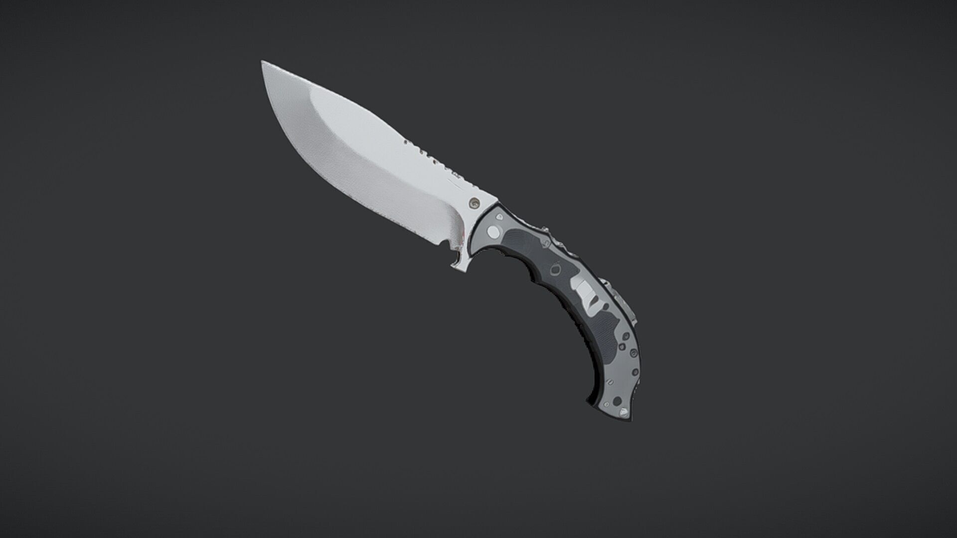 folding pocket knife 3D model_5
