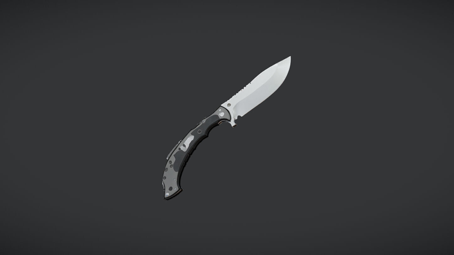 folding pocket knife 3D model_3