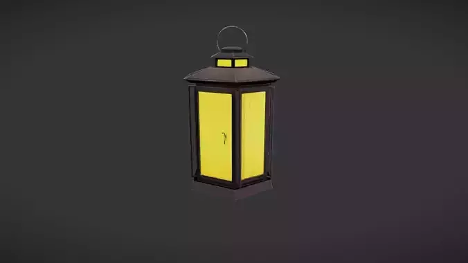 Decorative lantern with glass panels