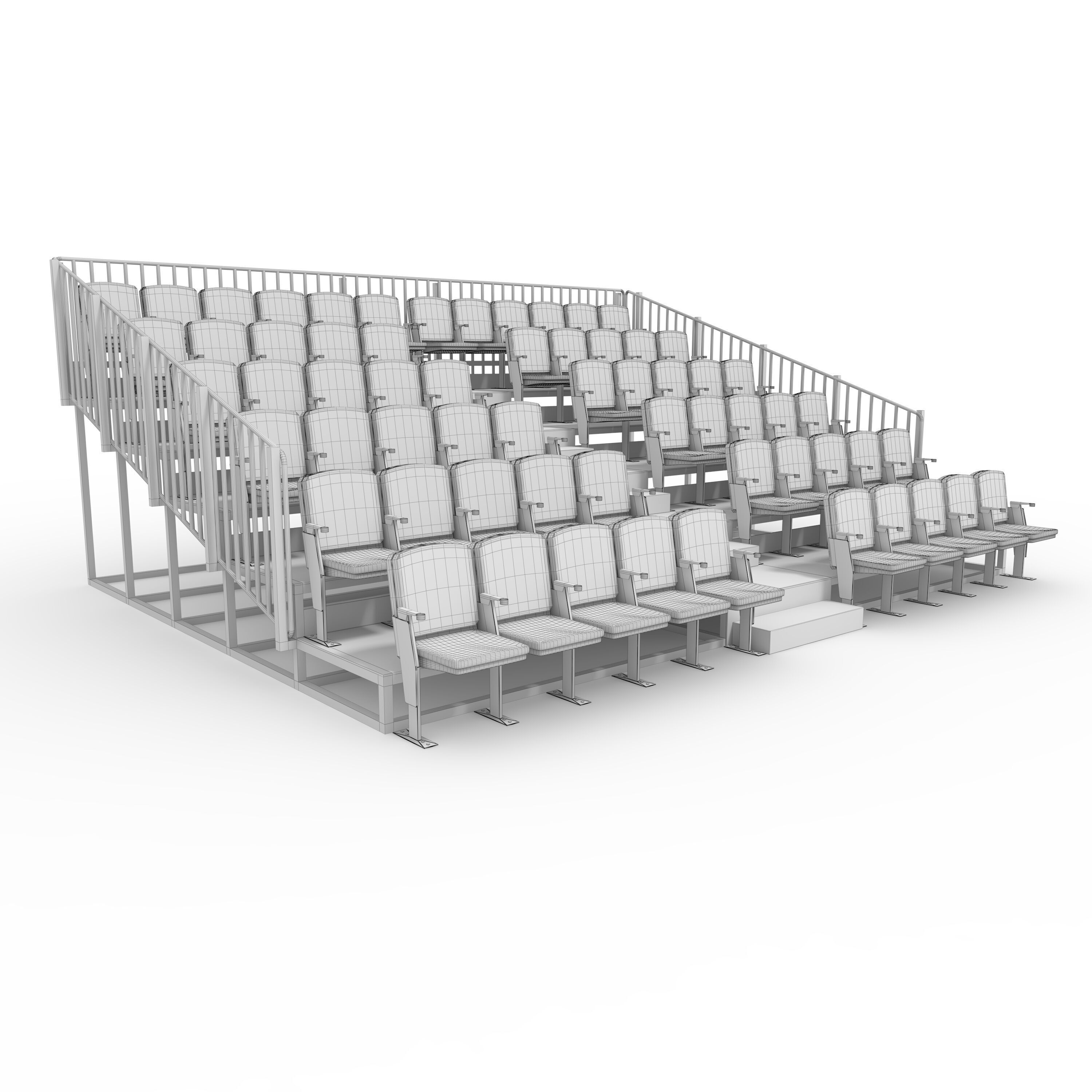 Bleachers 13 3D model_9