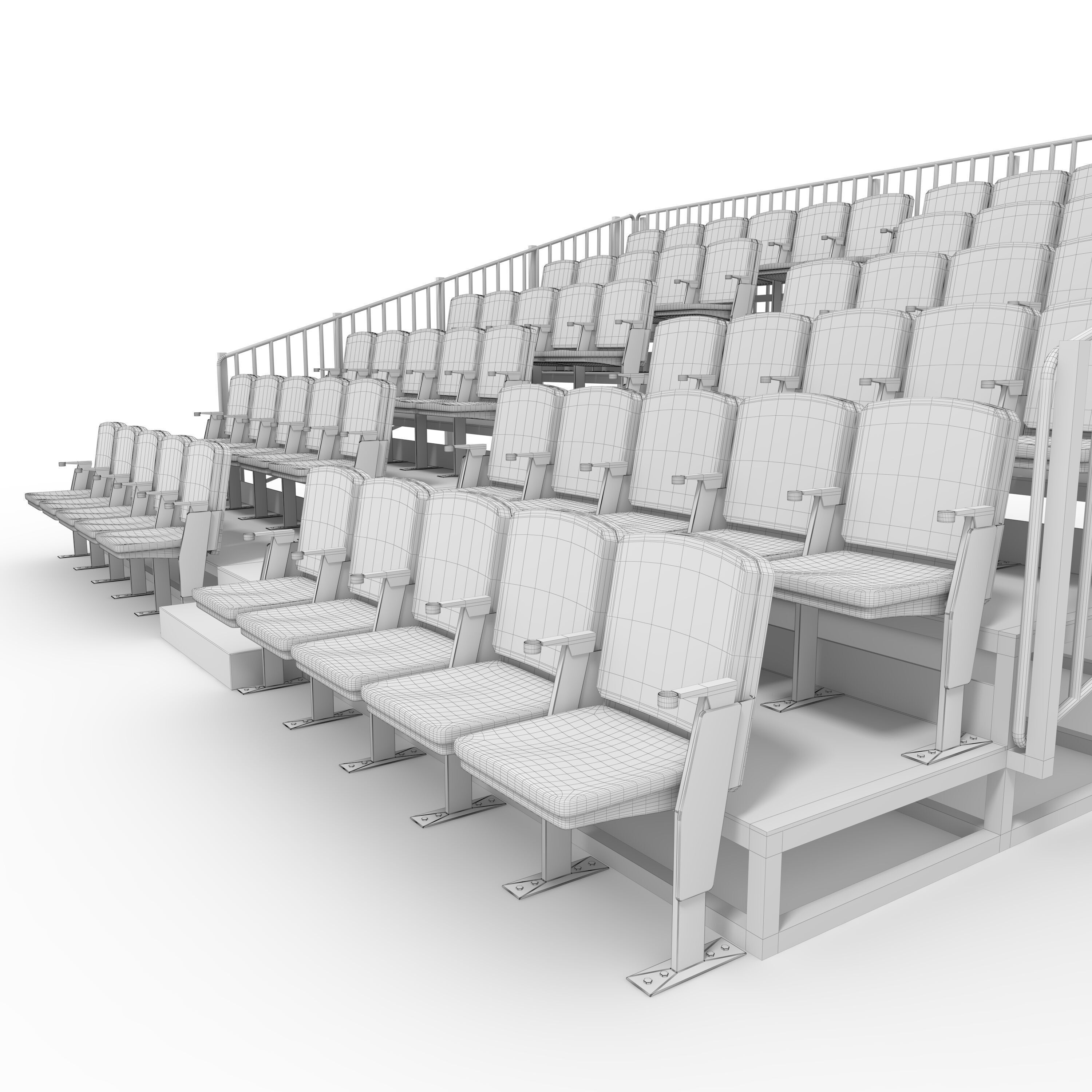 Bleachers 13 3D model_21