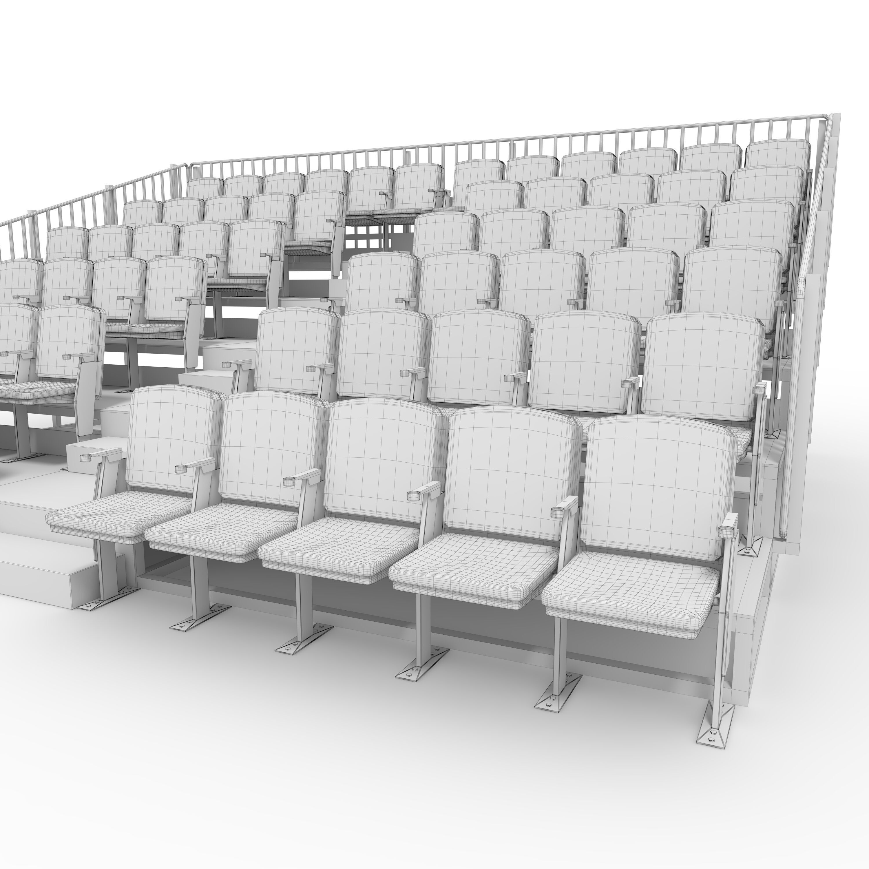 Bleachers 13 3D model_23