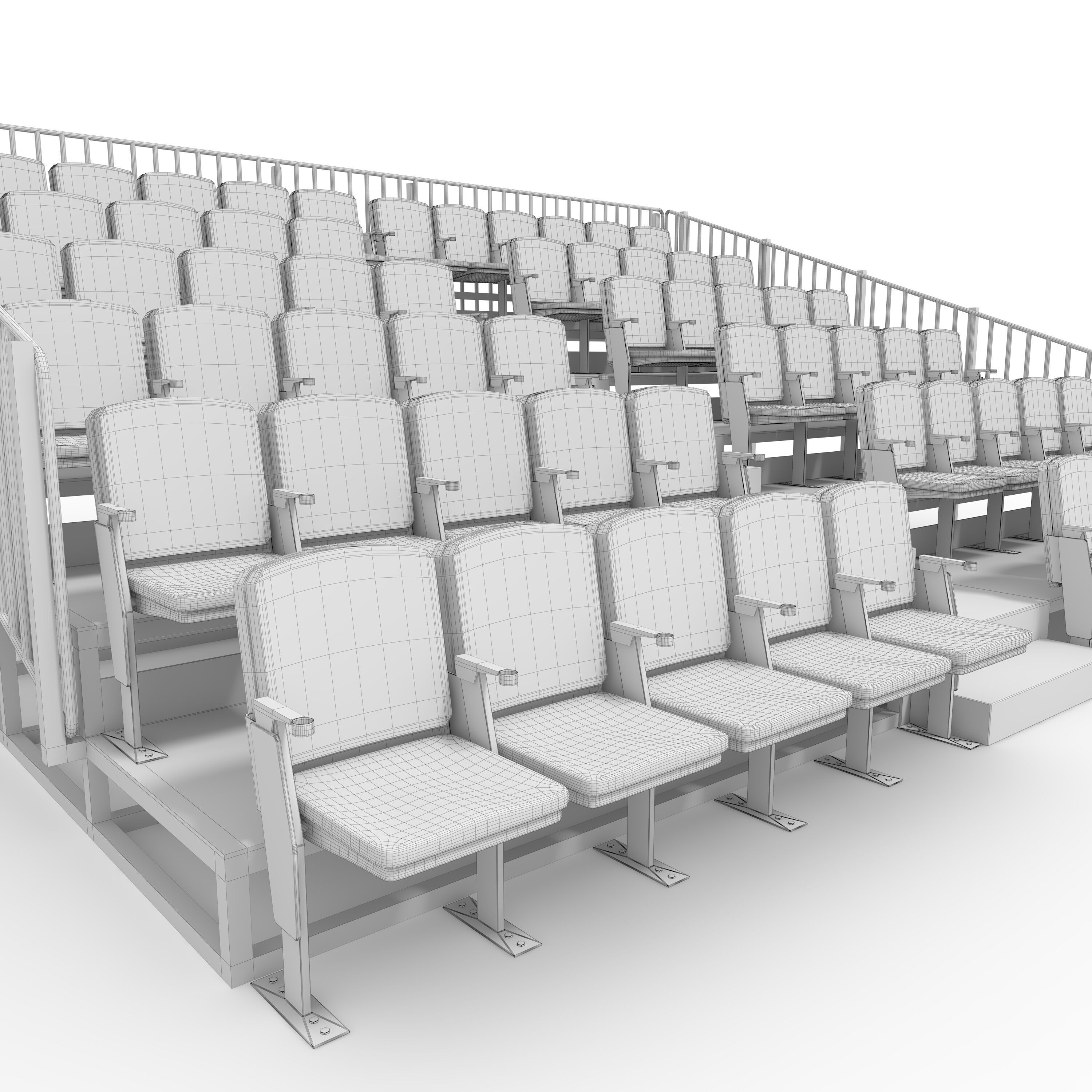 Bleachers 13 3D model_17