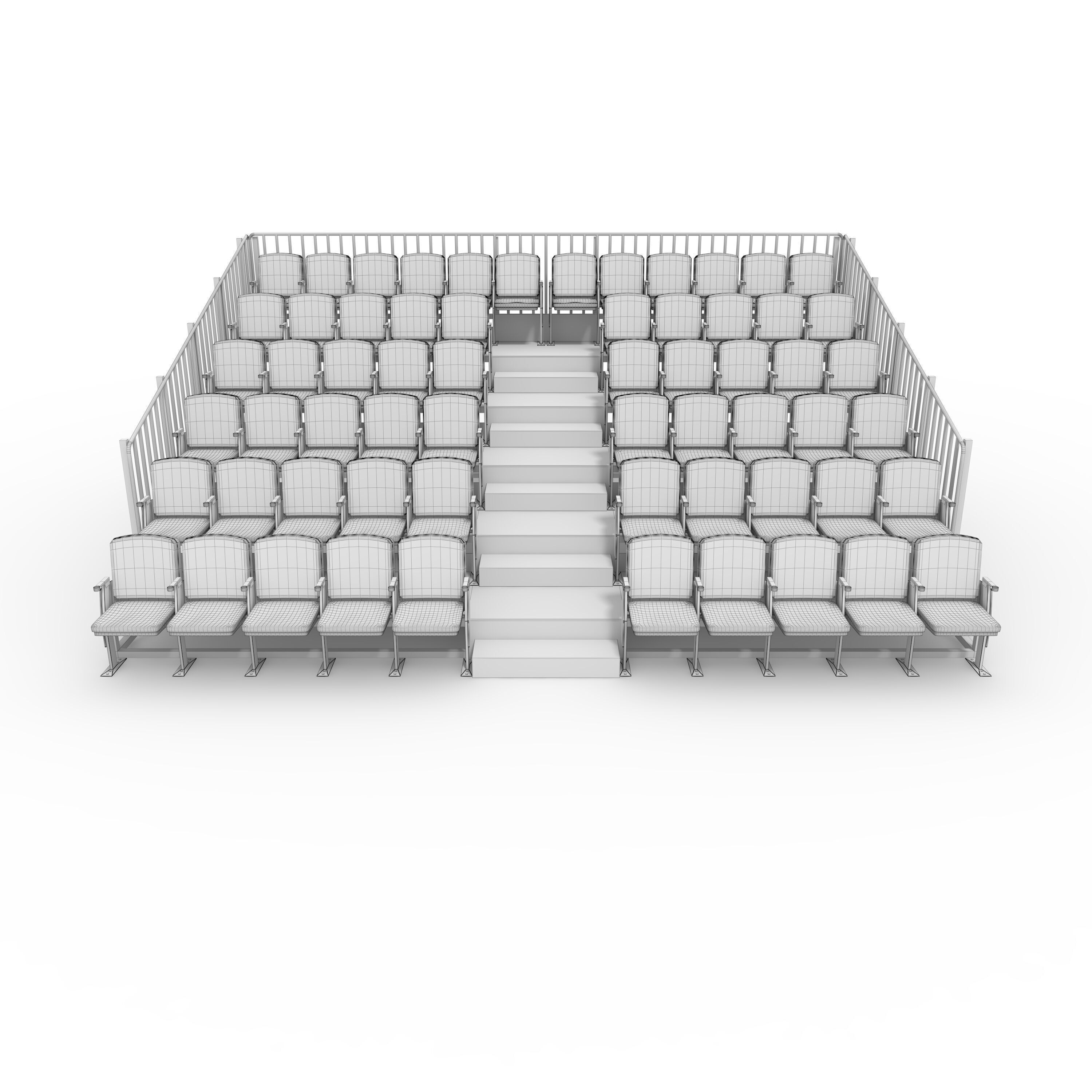 Bleachers 13 3D model_3