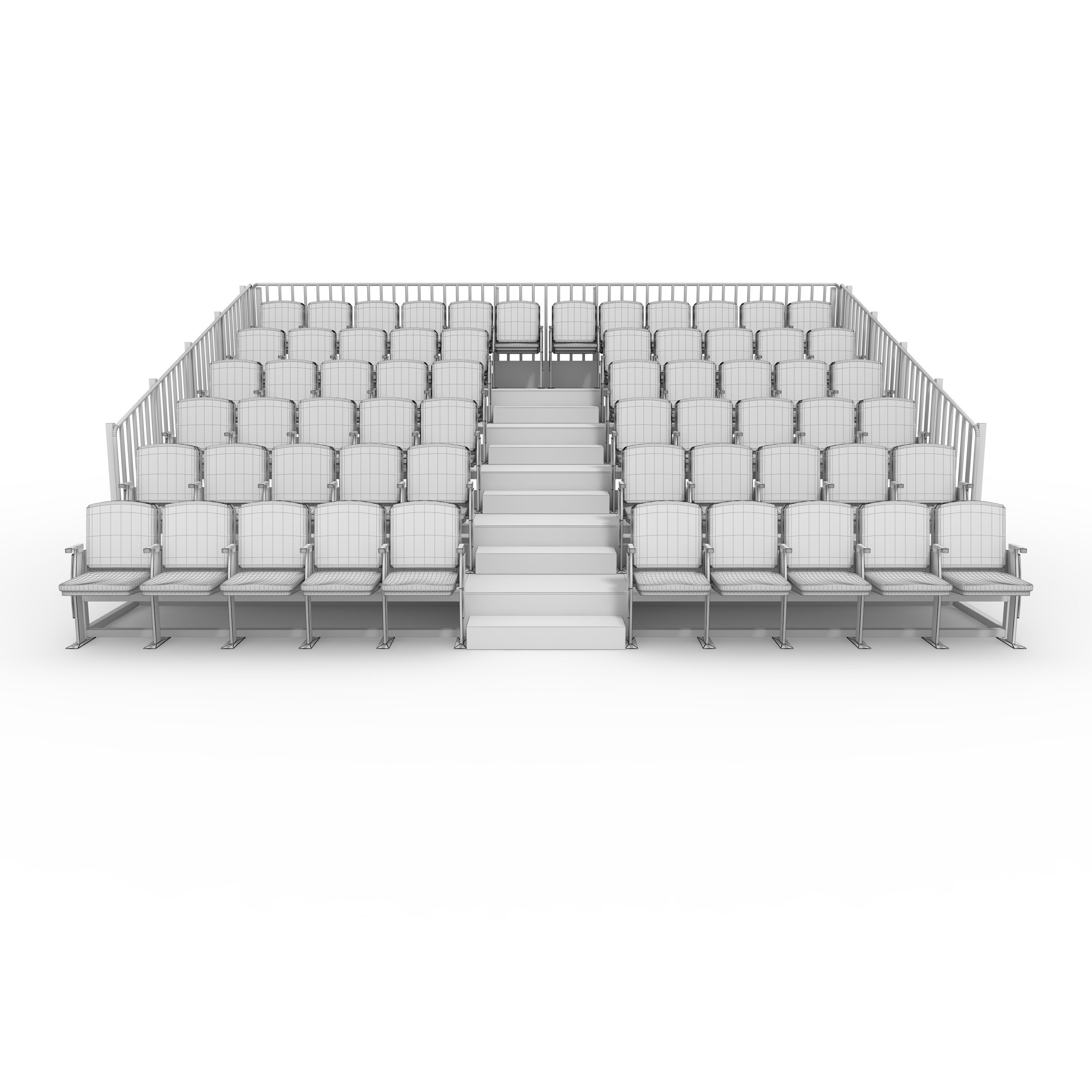 Bleachers 13 3D model_11