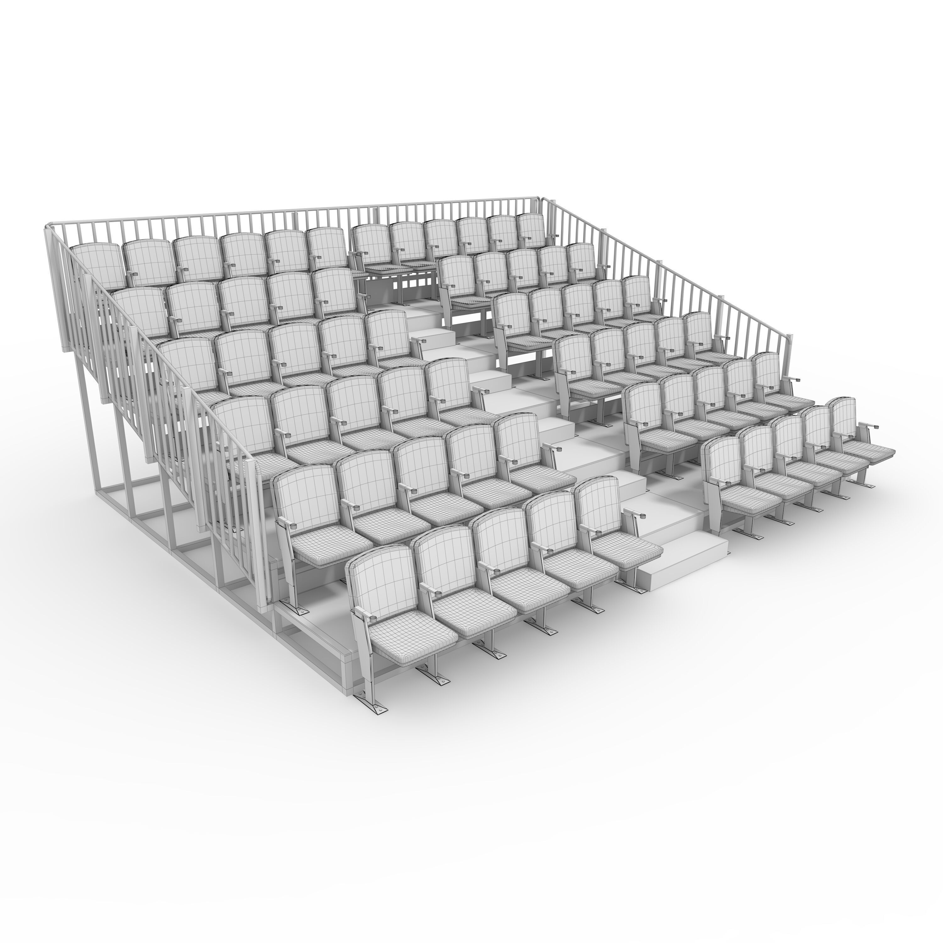 Bleachers 13 3D model_1