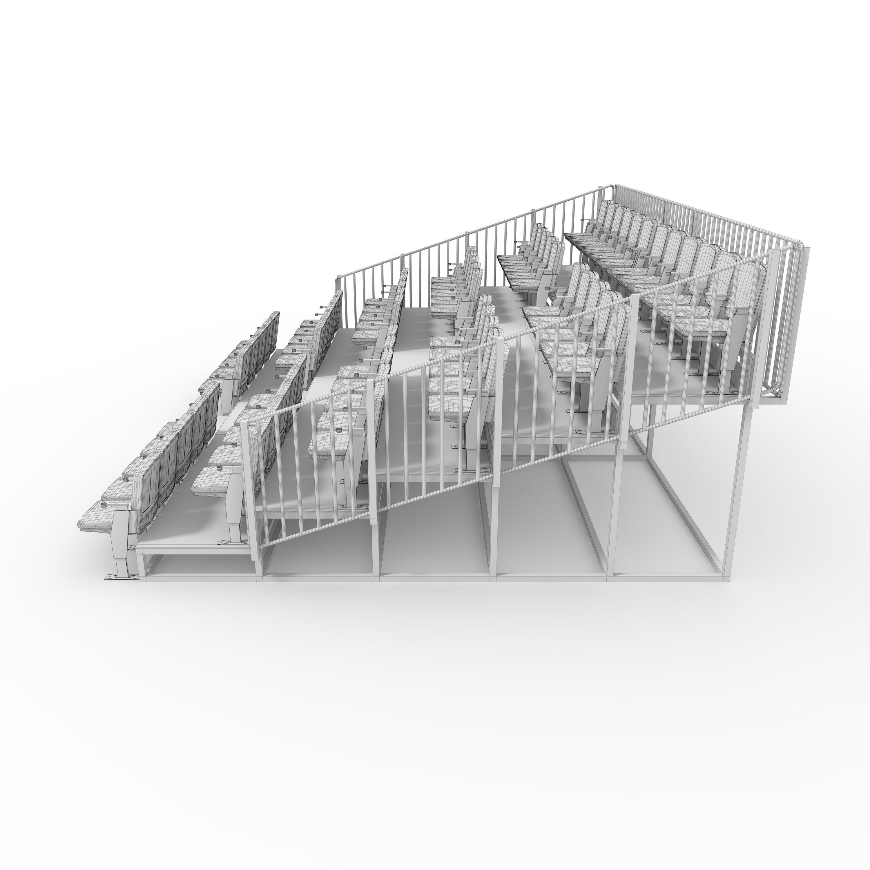 Bleachers 13 3D model_5