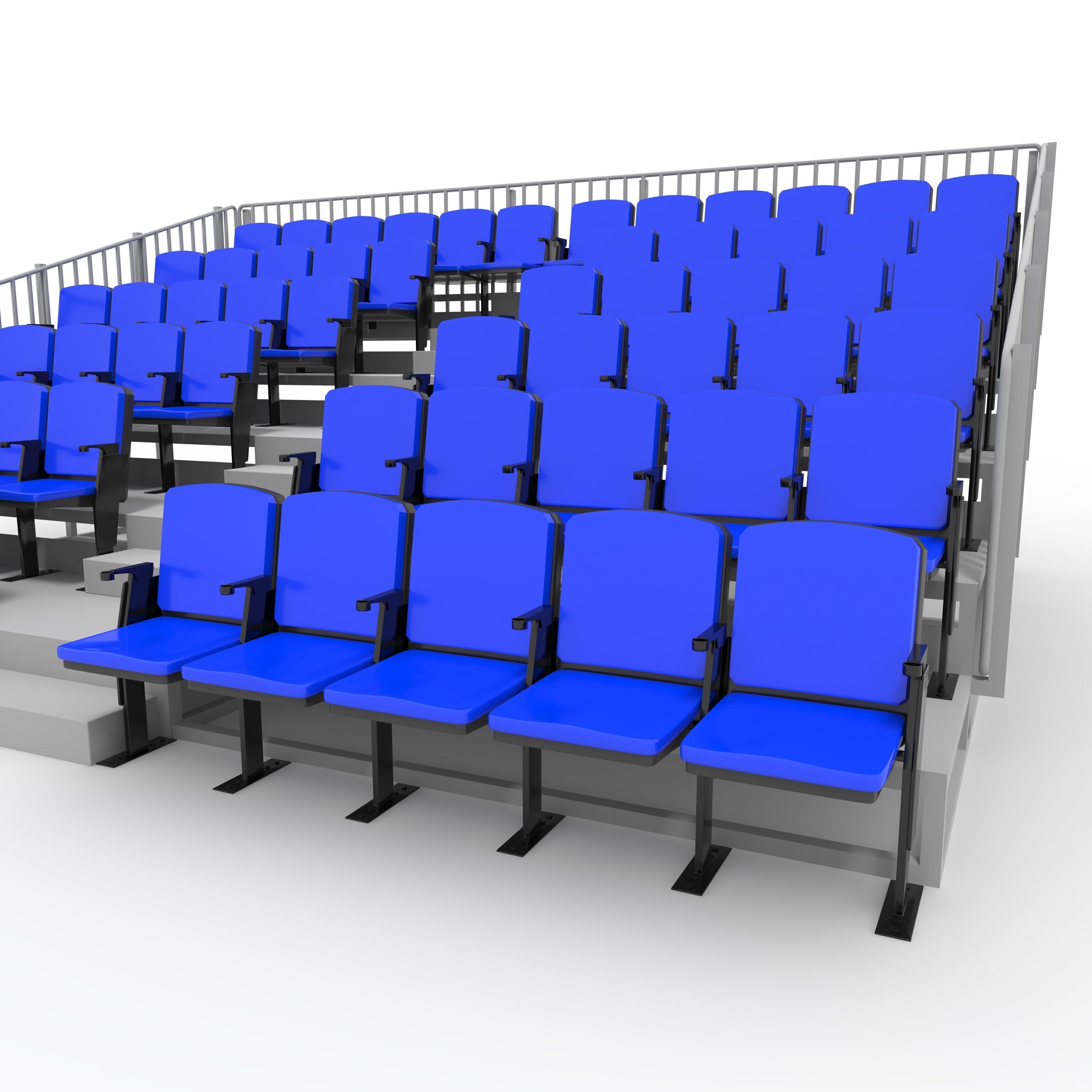 Bleachers 13 3D model_22