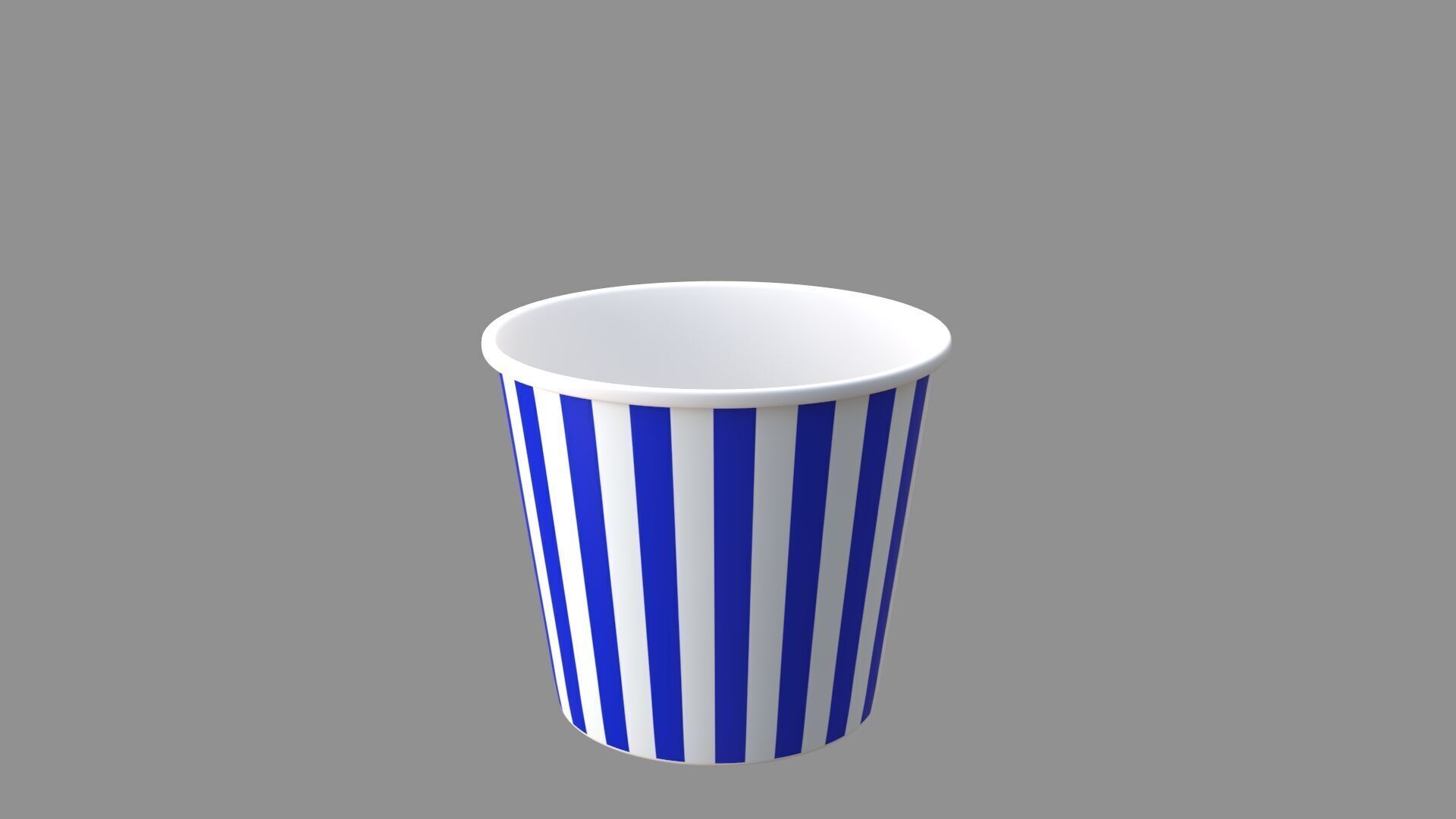 popcorn tub collection of 4 3D model_10
