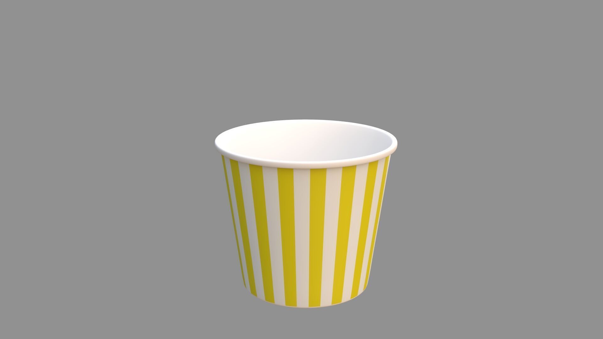 popcorn tub collection of 4 3D model_16