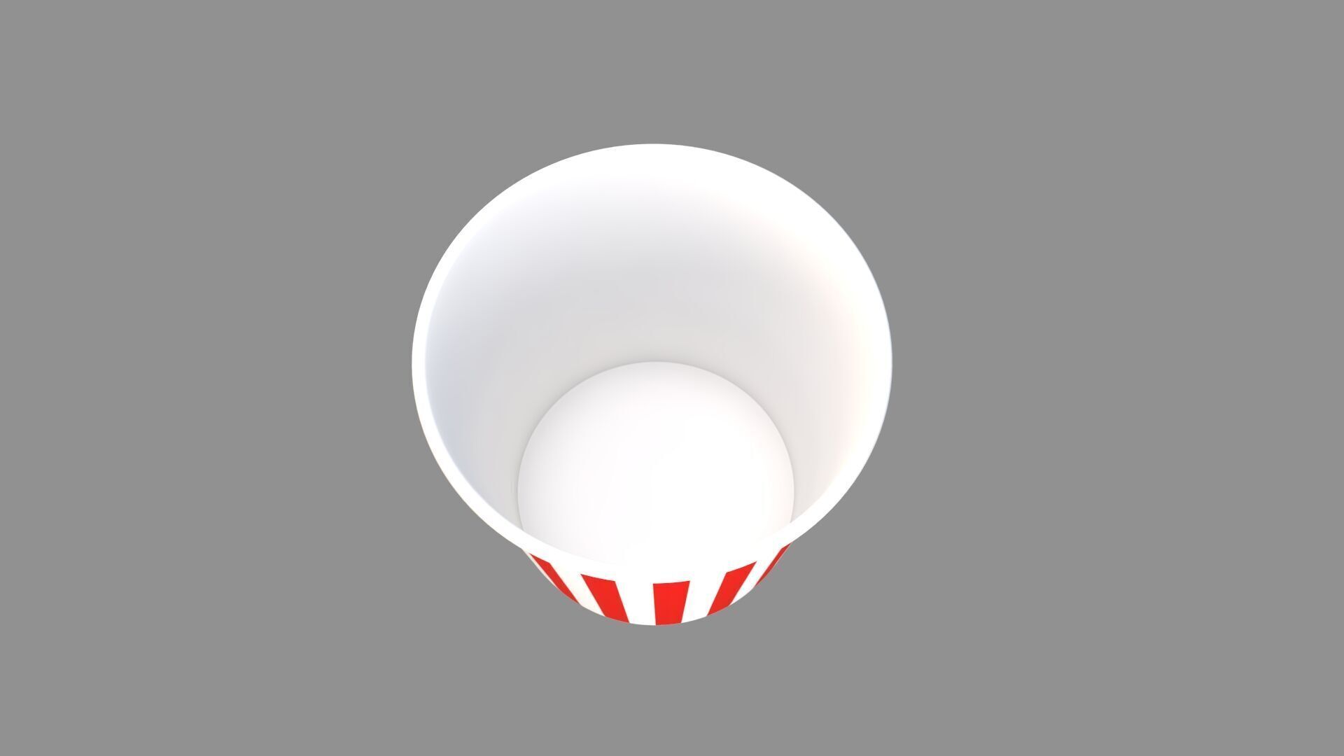 popcorn tub collection of 4 3D model_1