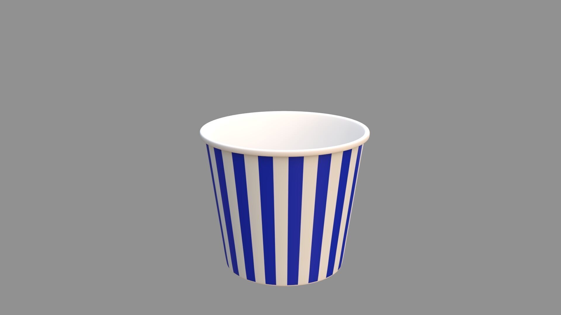 popcorn tub collection of 4 3D model_7
