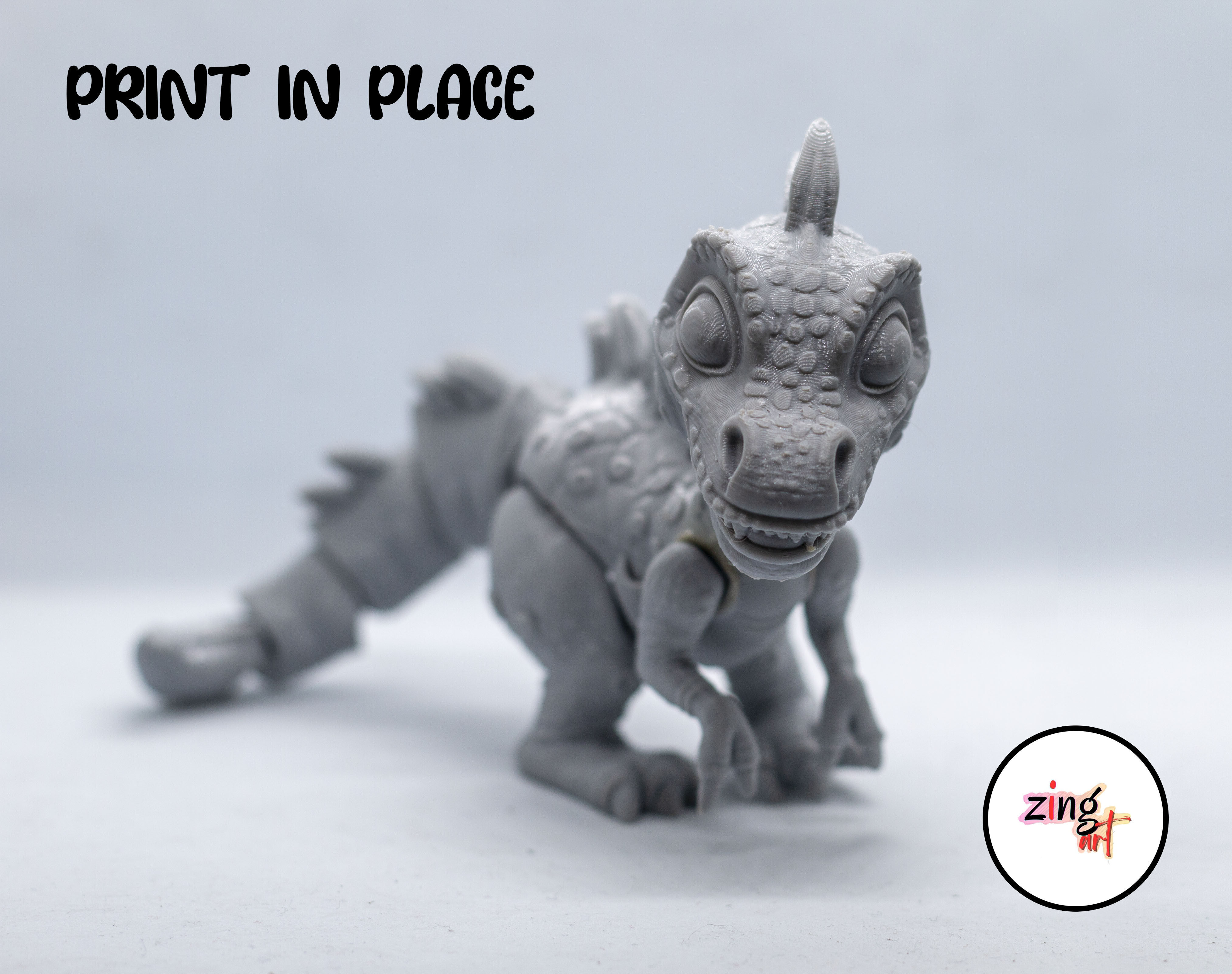Dinosour Flexible 3d Printable 3D print model_9