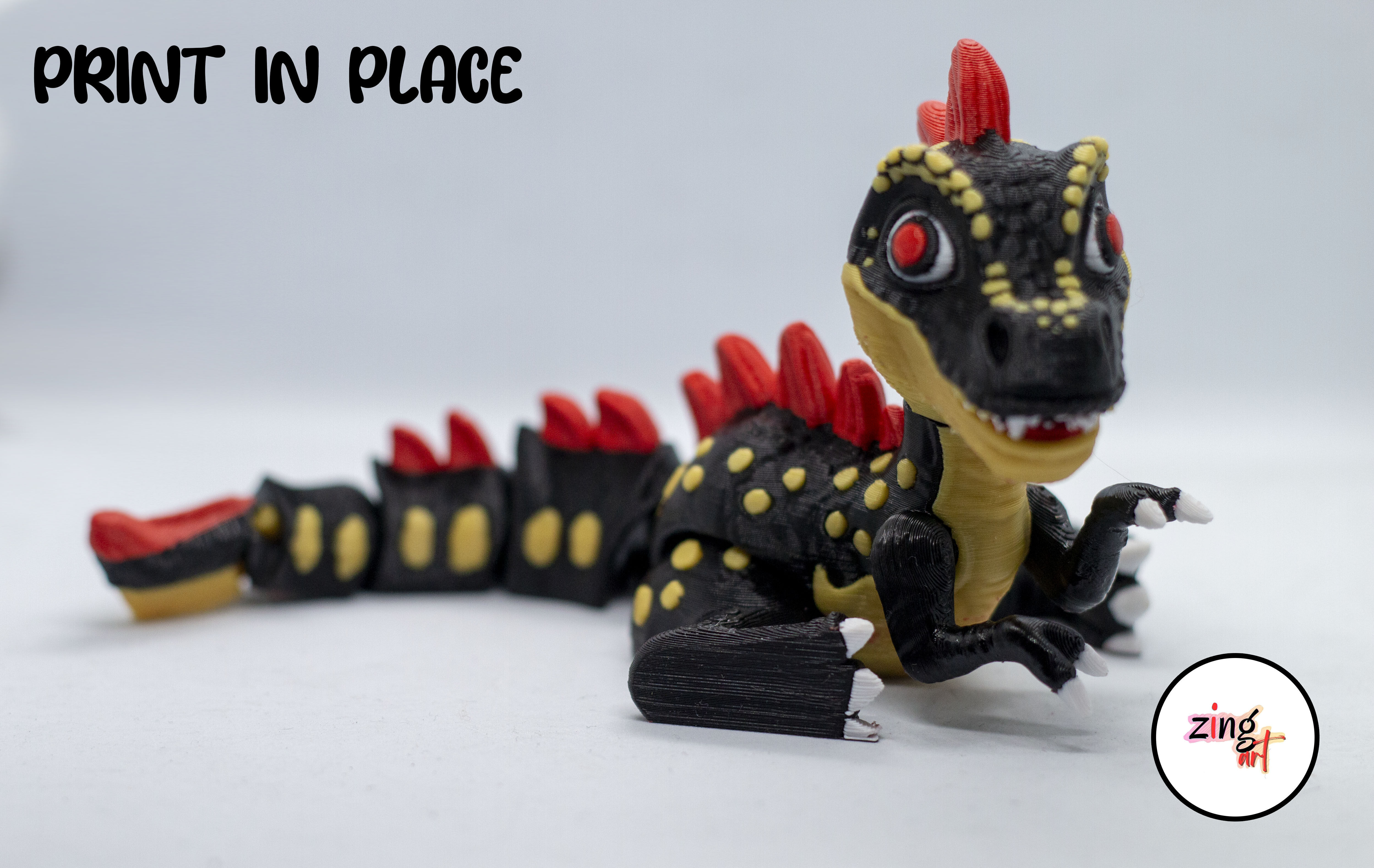 Dinosour Flexible 3d Printable 3D print model_4