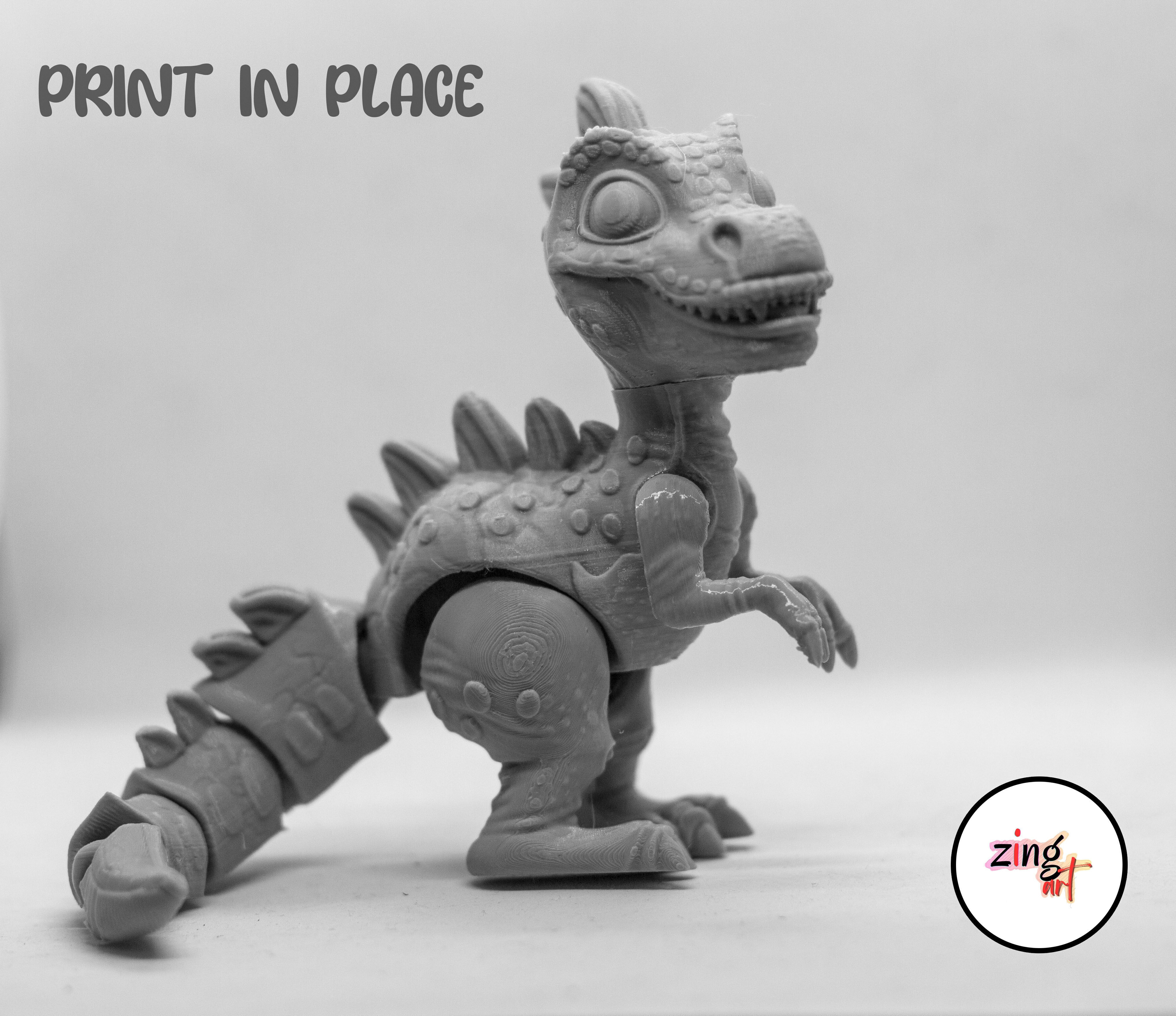 Dinosour Flexible 3d Printable 3D print model_8