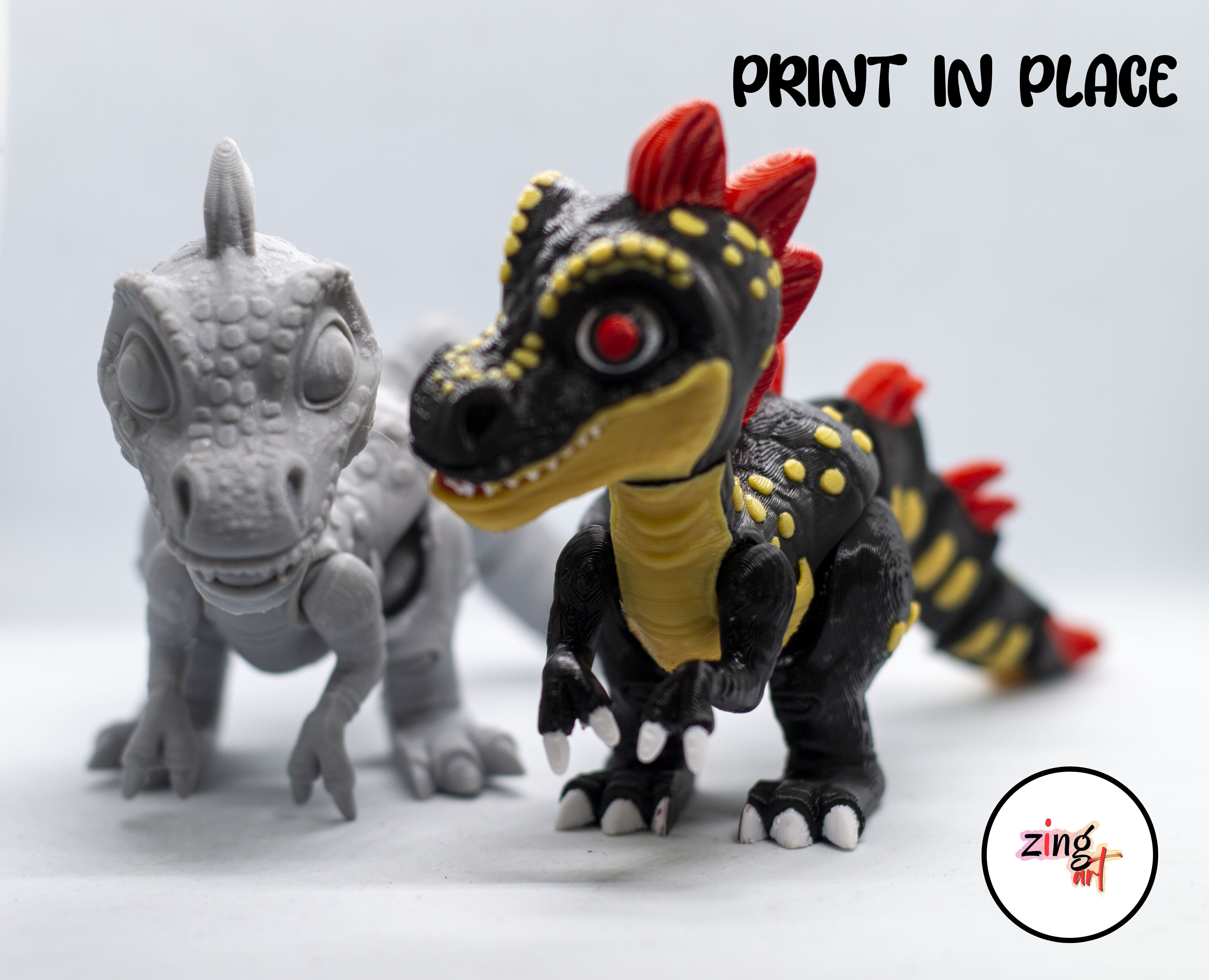 Dinosour Flexible 3d Printable 3D print model_12