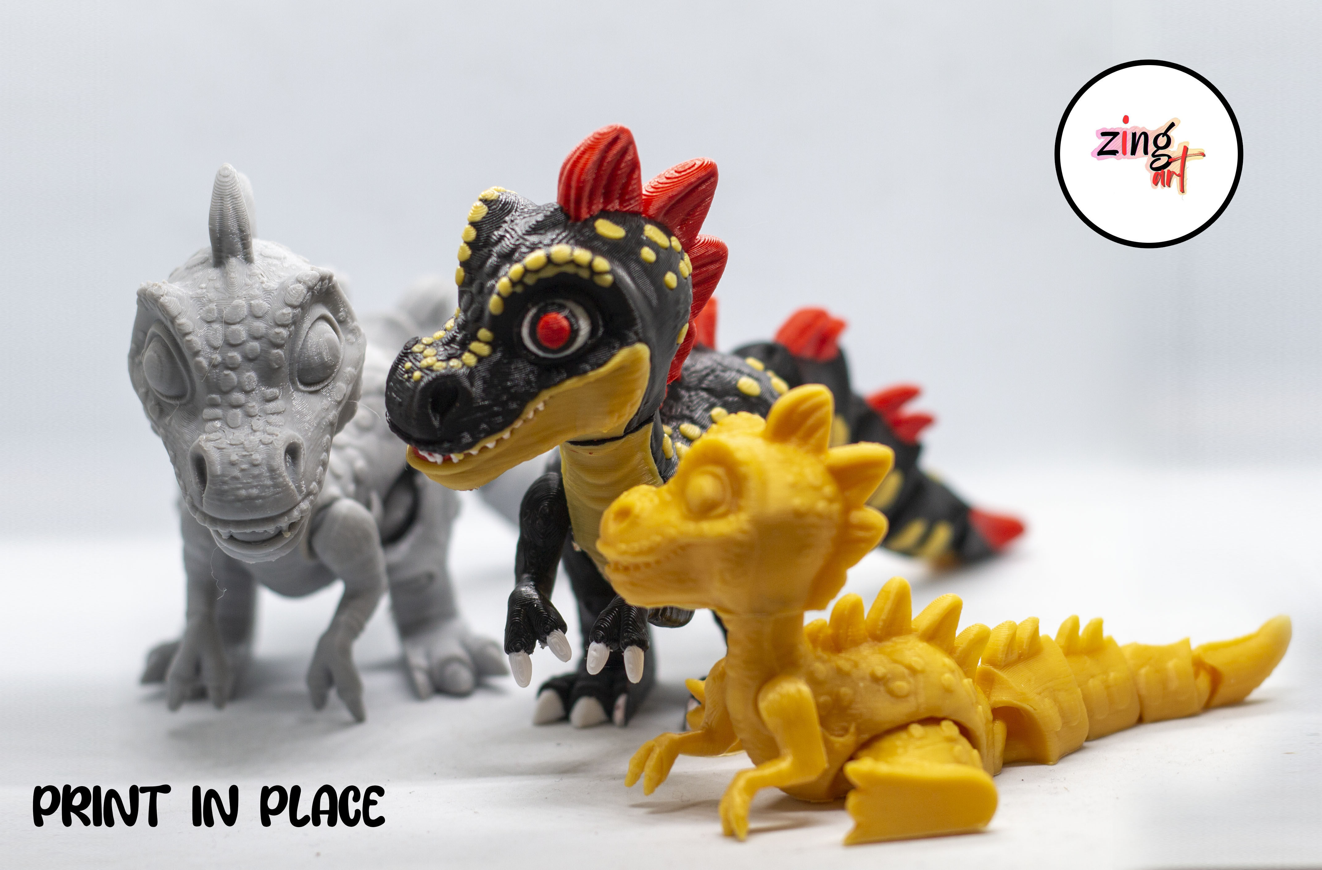 Dinosour Flexible 3d Printable 3D print model_5