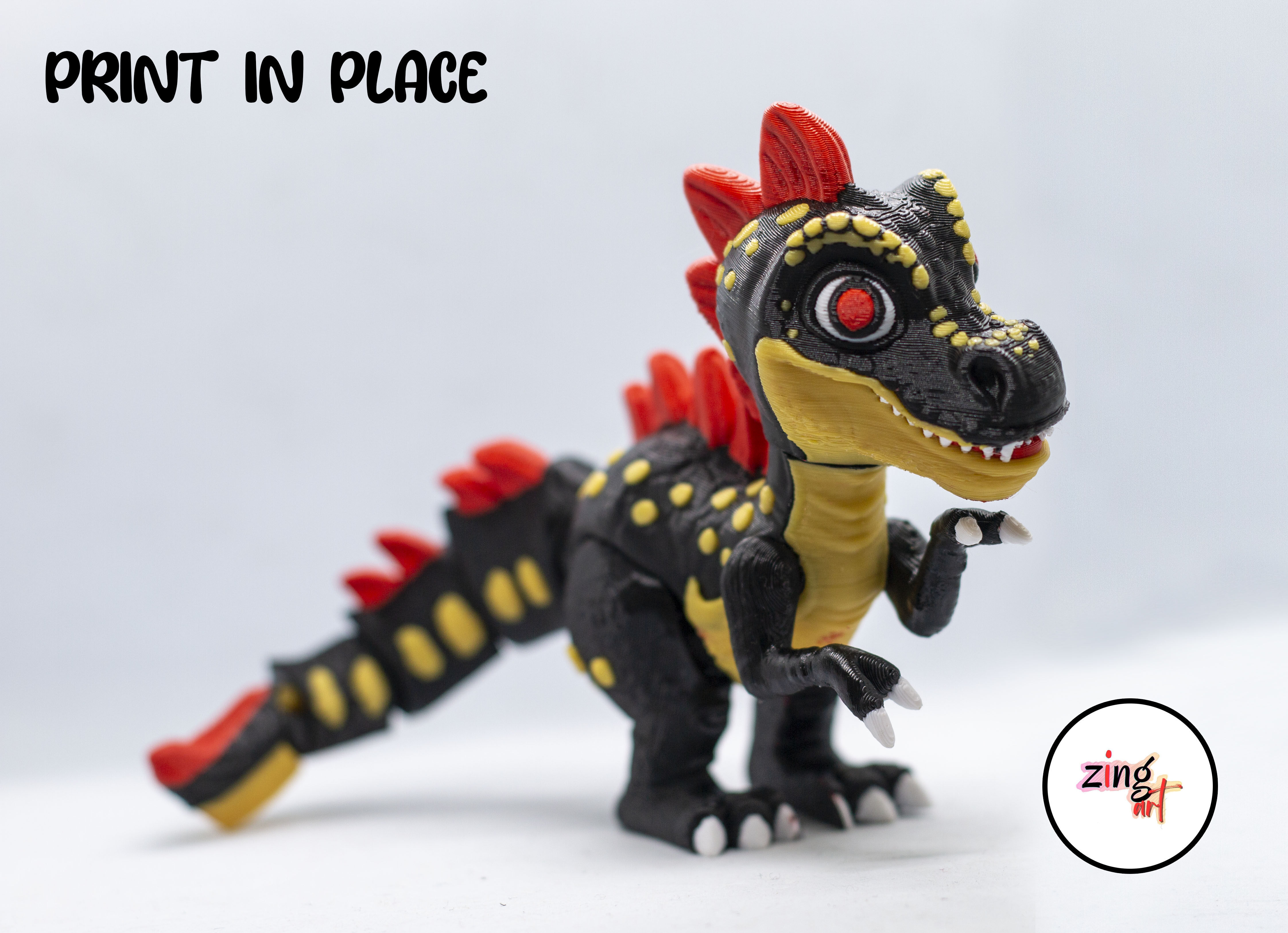 Dinosour Flexible 3d Printable 3D print model_7