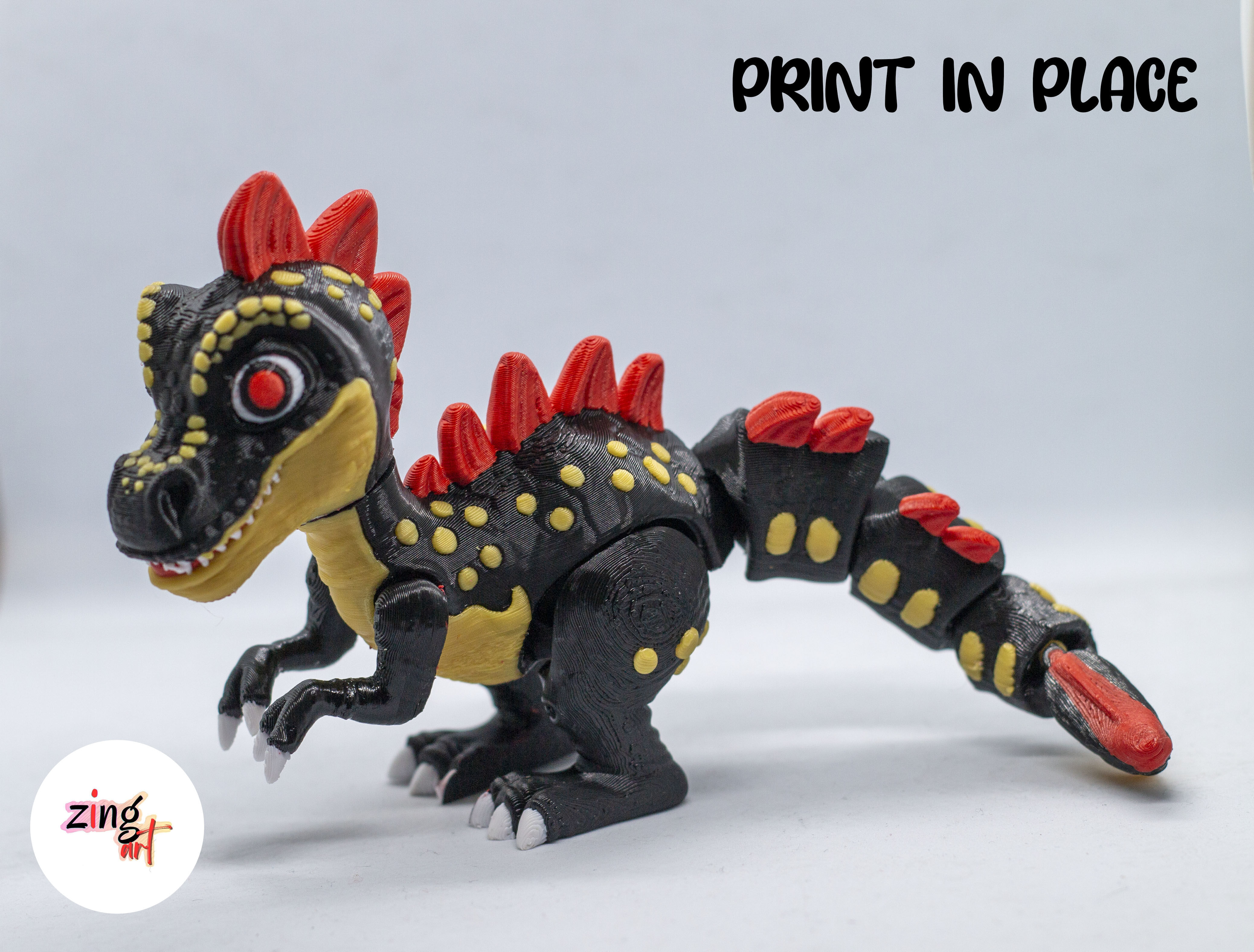 Dinosour Flexible 3d Printable 3D print model_6