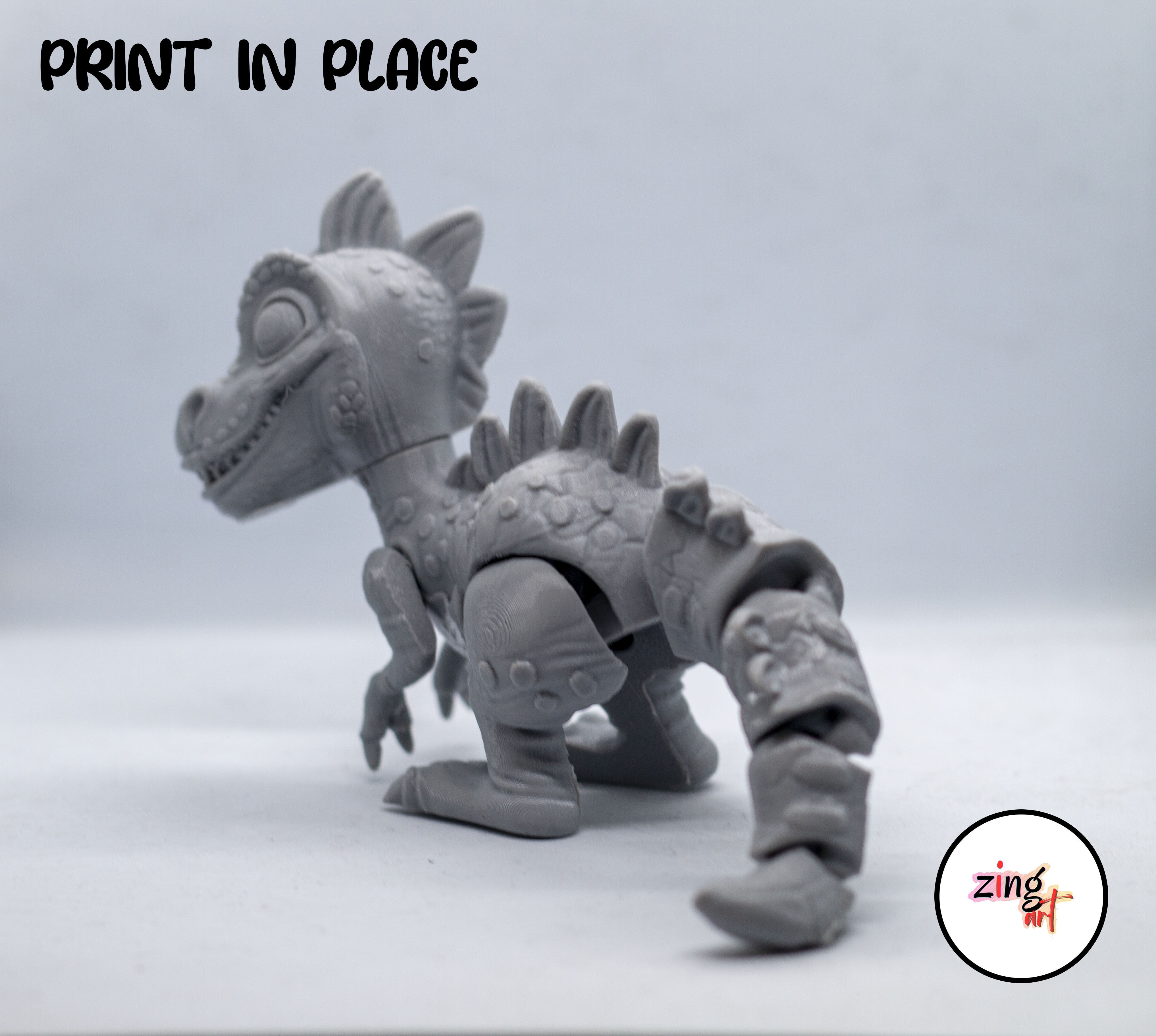 Dinosour Flexible 3d Printable 3D print model_10