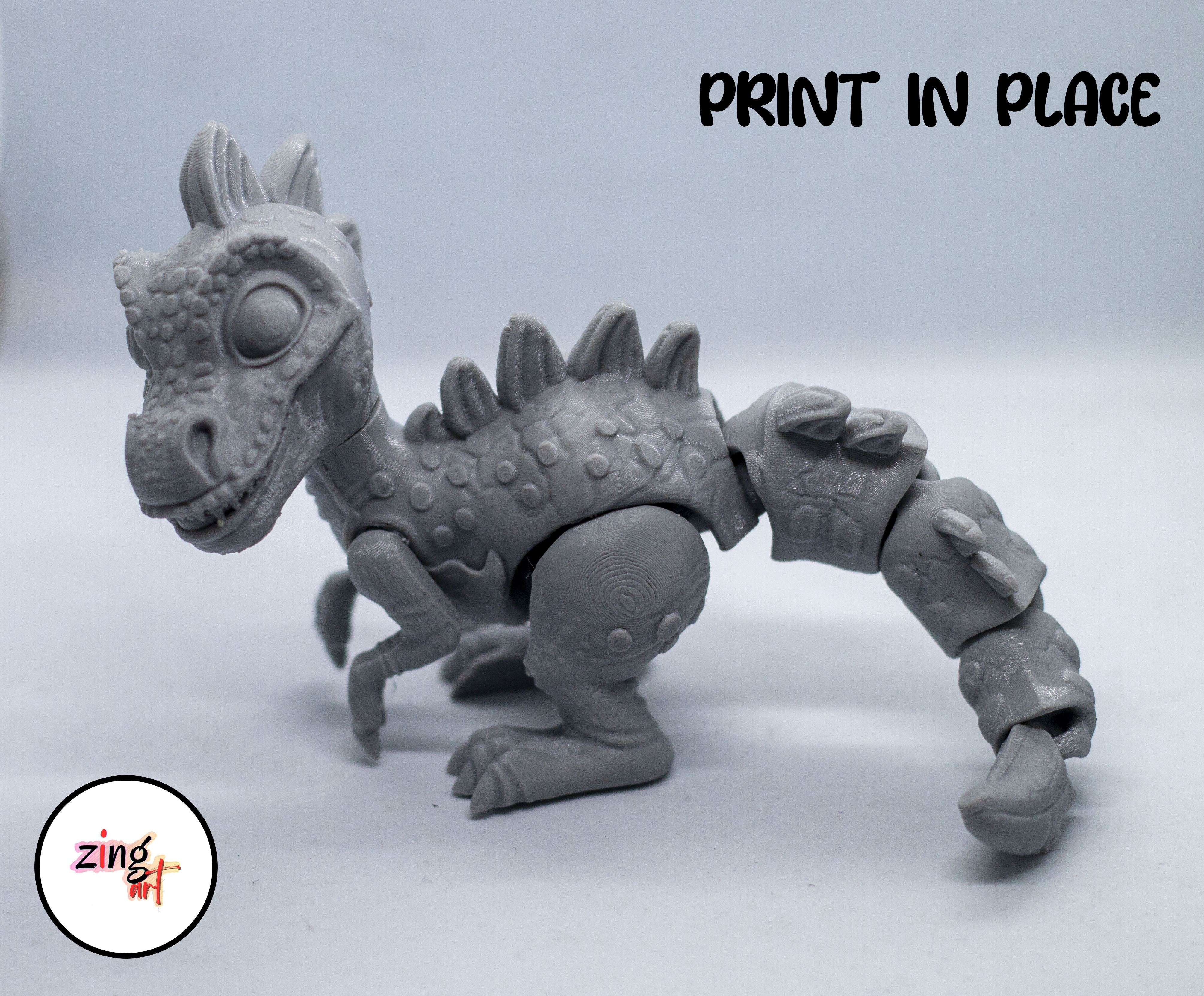 Dinosour Flexible 3d Printable 3D print model_3