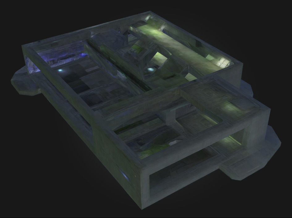 Halo Cartographer - Map for Video Game -Spacehouse- 3D model_3
