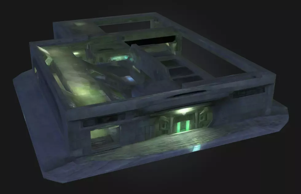 Halo Cartographer - Map for Video Game -Spacehouse- 3D model_0