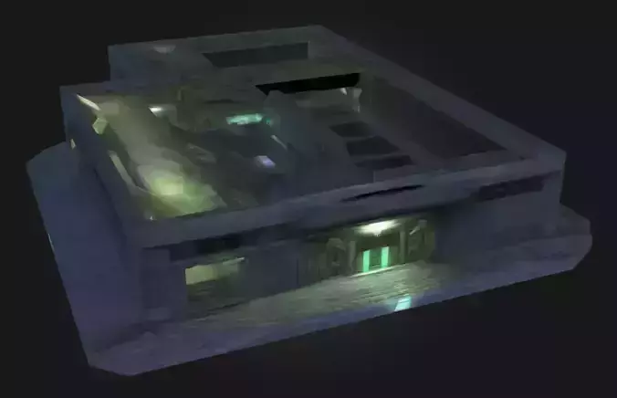 Halo Cartographer - Map for Video Game -Spacehouse- 3D model