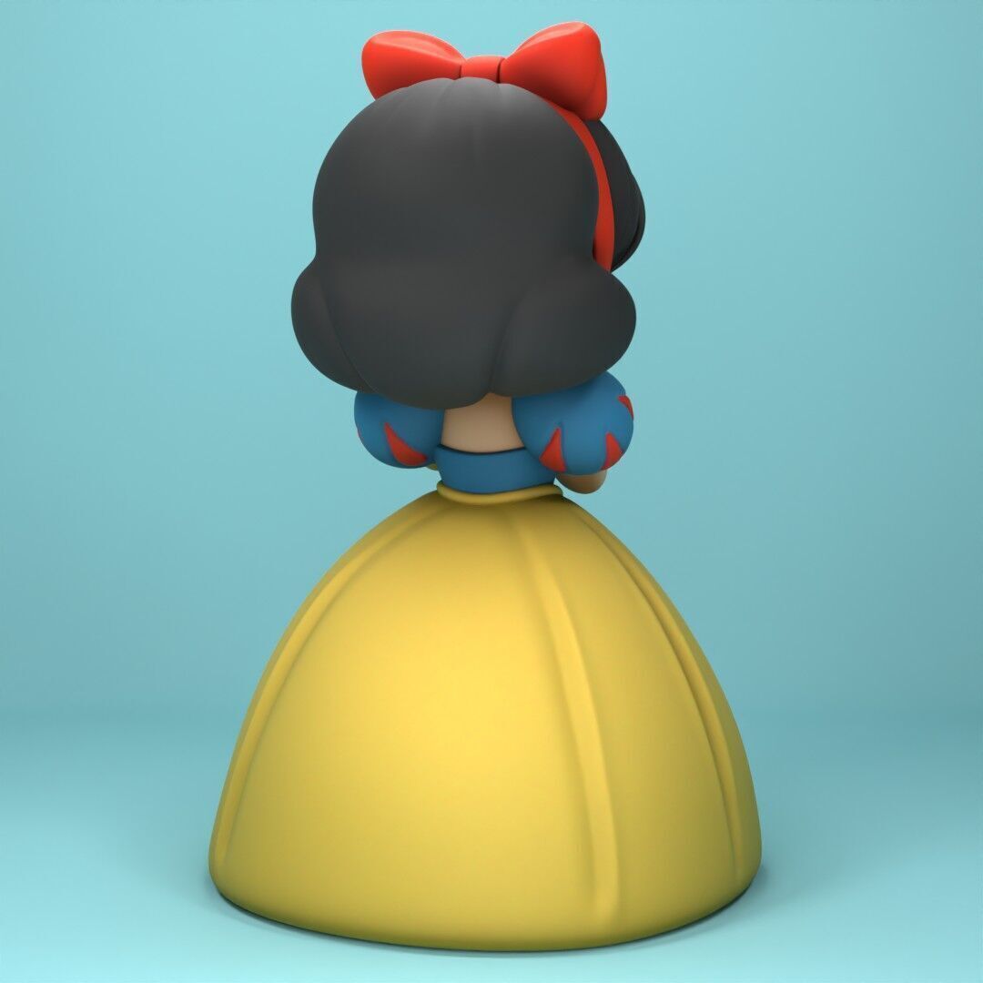 Snow white chibi 3D print model_6