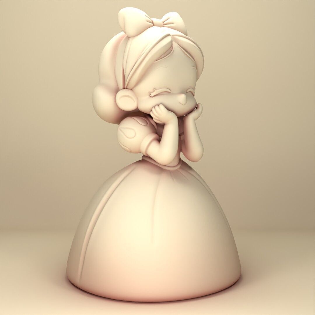 Snow white chibi 3D print model_3