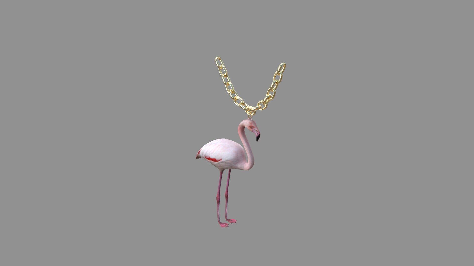 flamingo locket collection 3D model_6