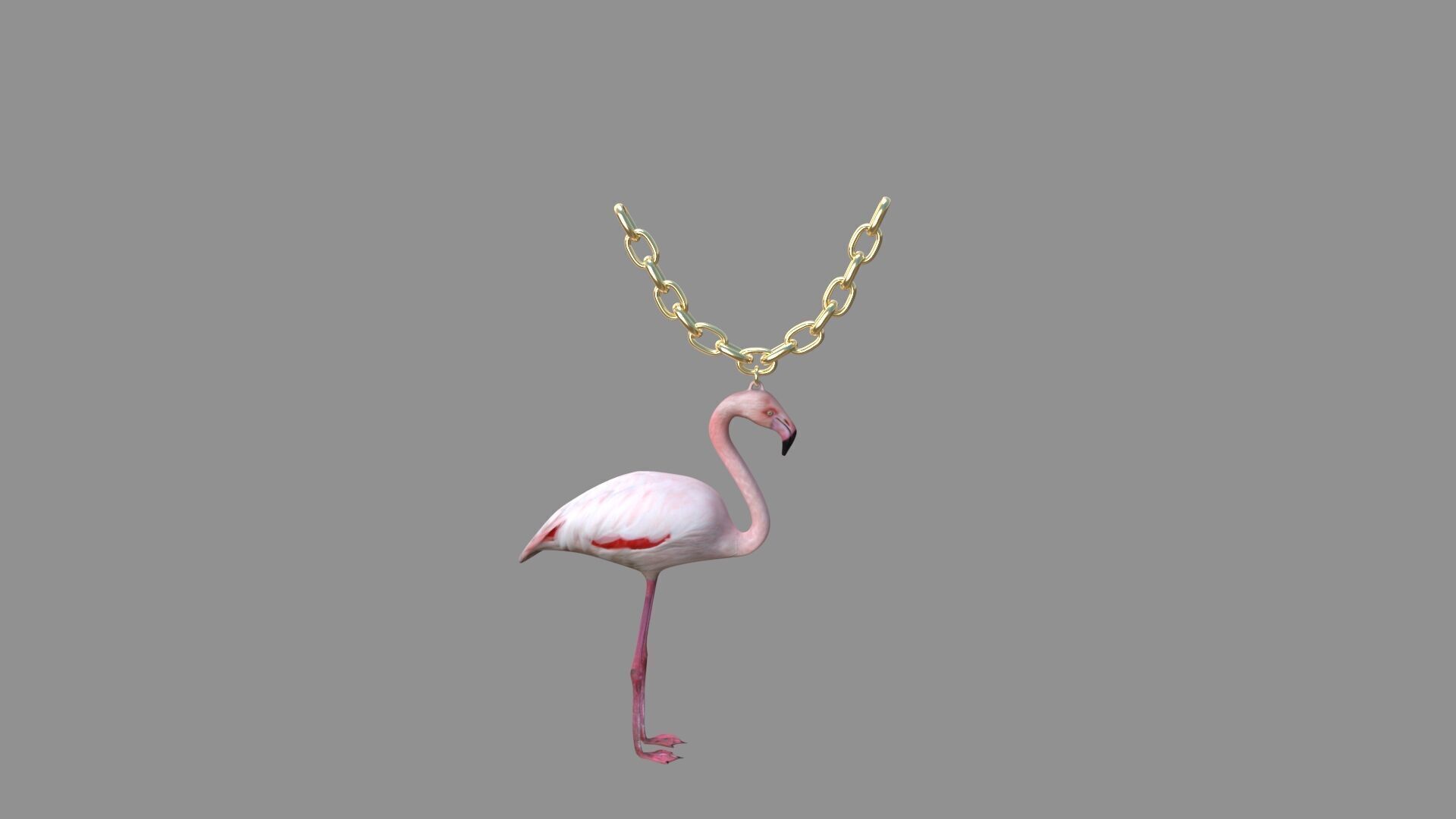 flamingo locket collection 3D model_9