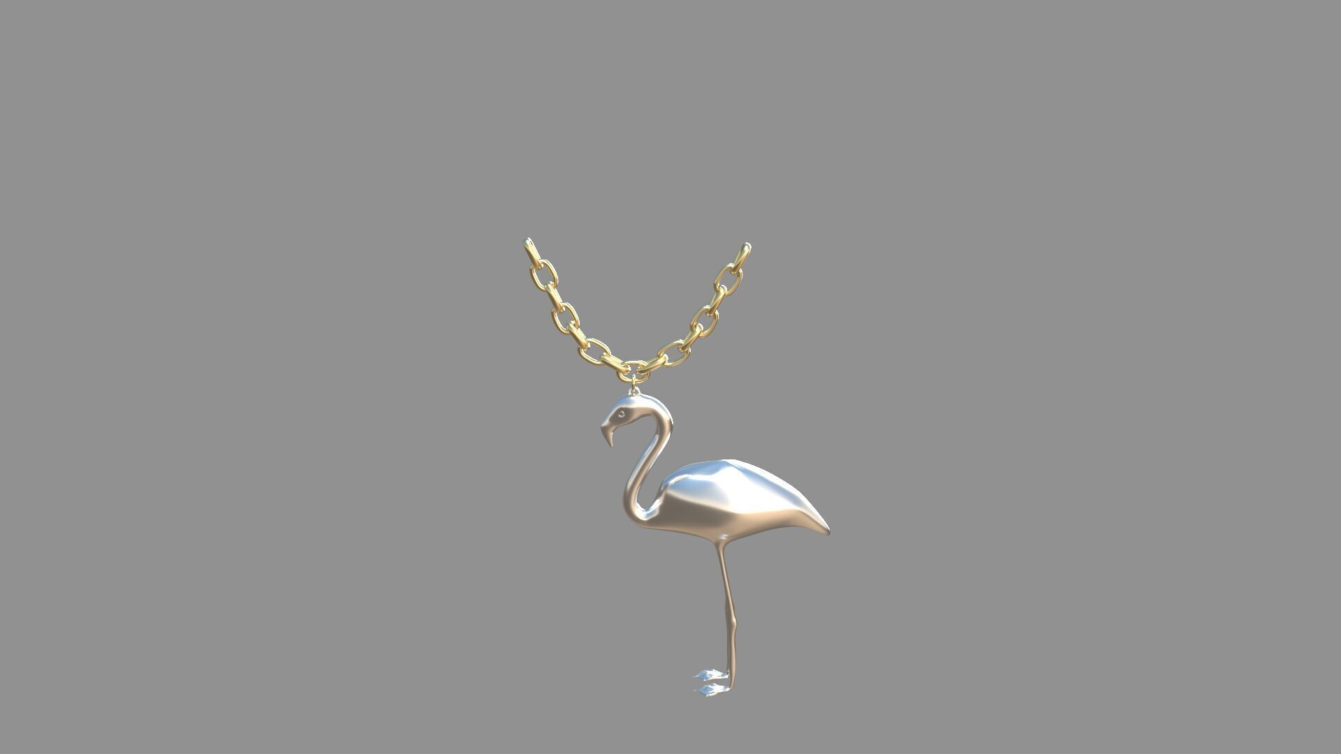 flamingo locket collection 3D model_14
