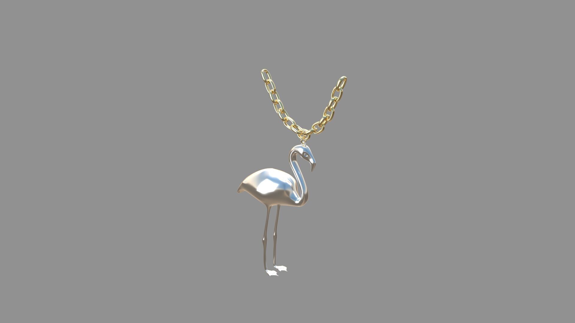 flamingo locket collection 3D model_15