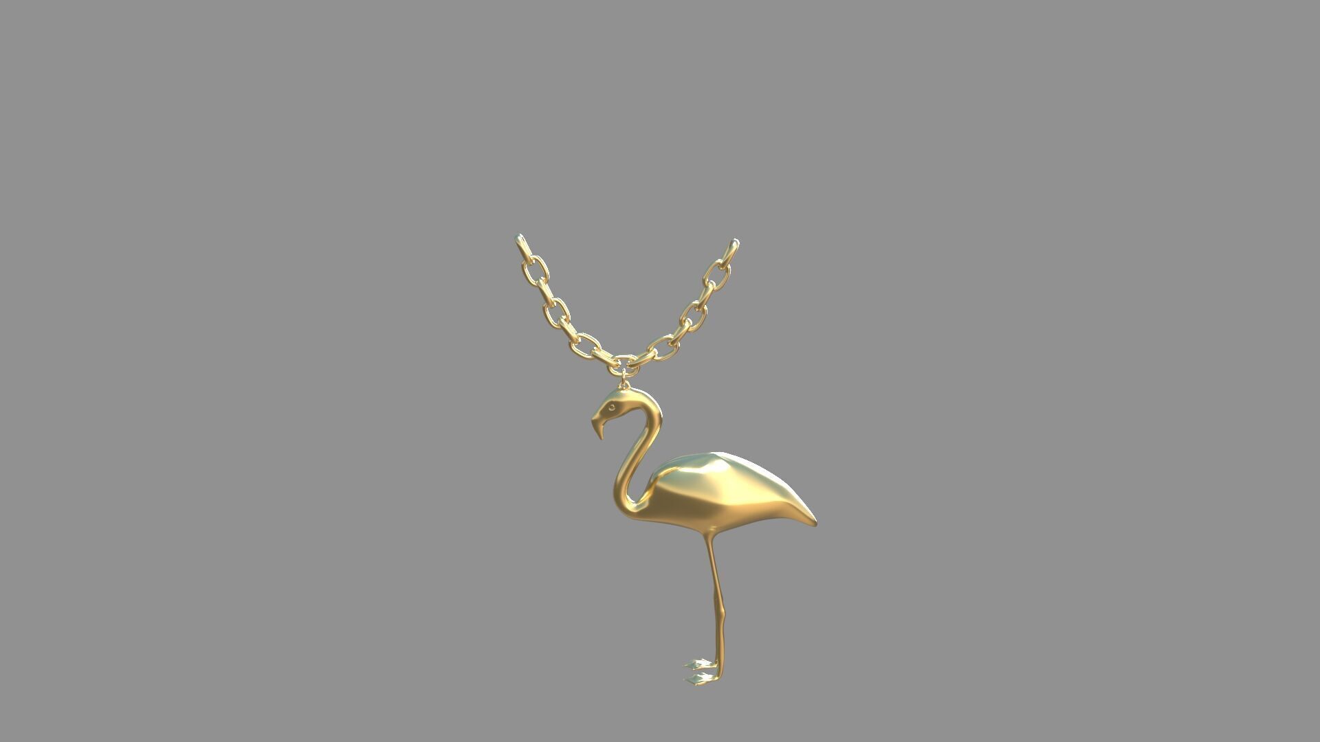 flamingo locket collection 3D model_17