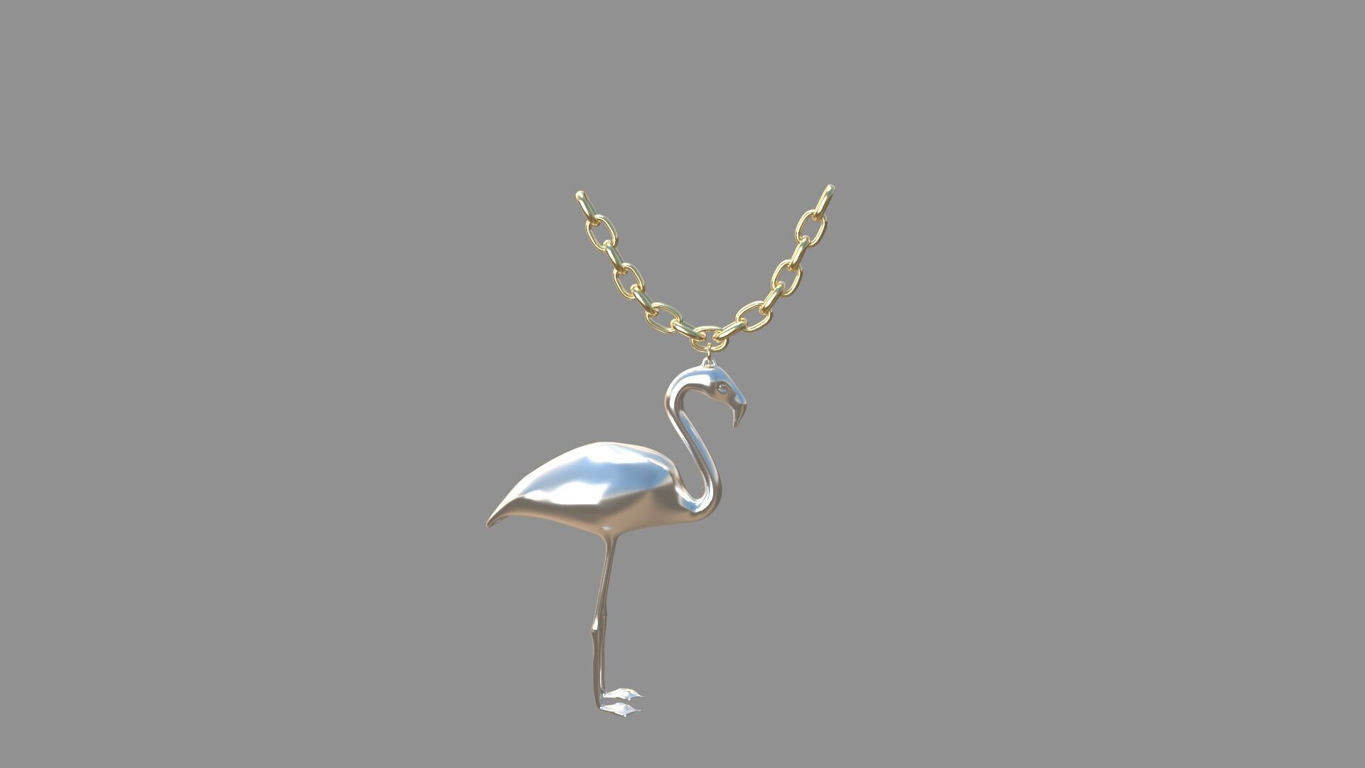 flamingo locket collection 3D model_16