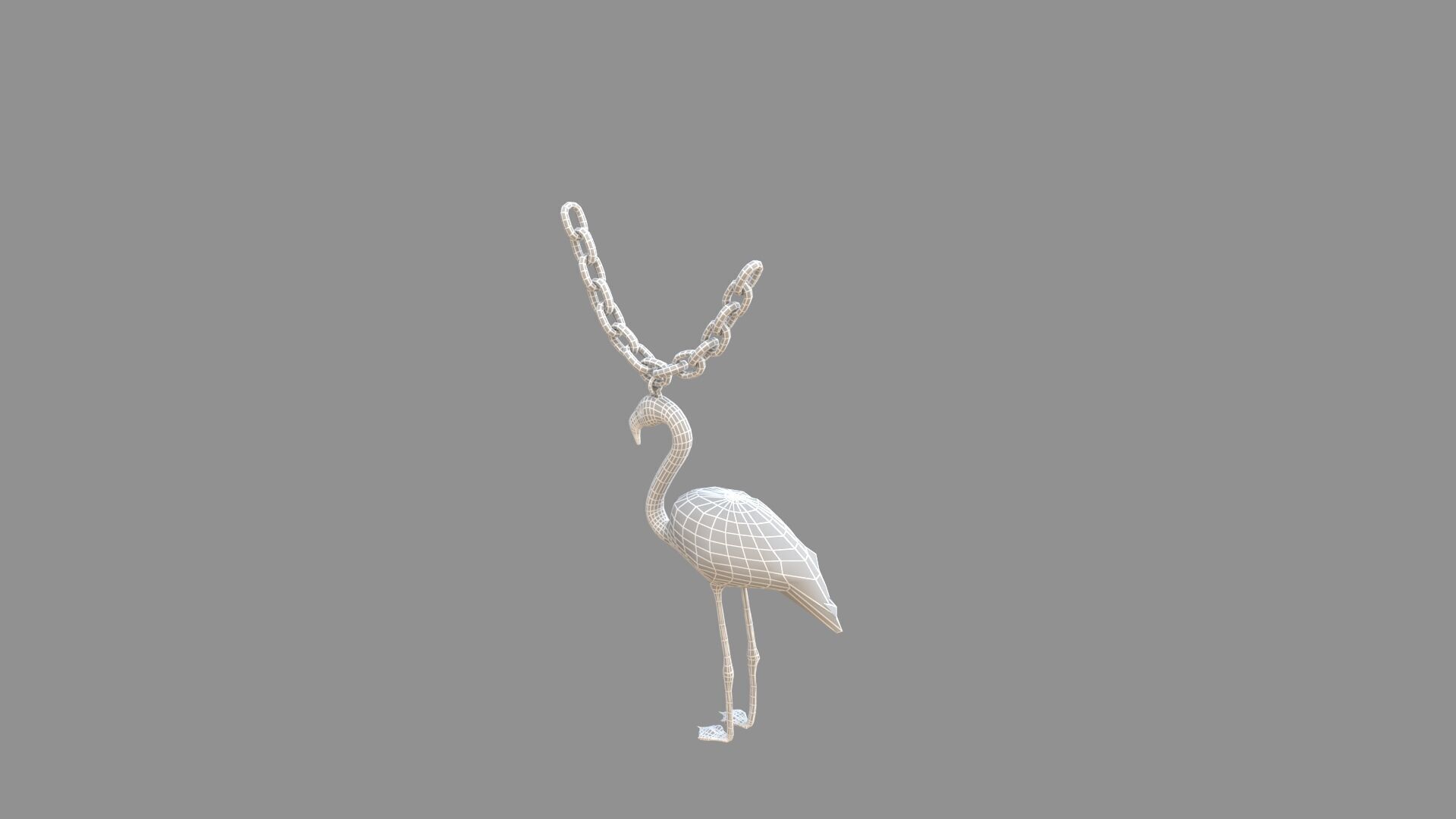 flamingo locket collection 3D model_8