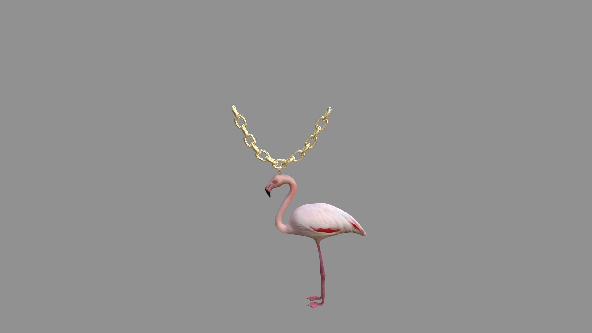 flamingo locket collection 3D model_1